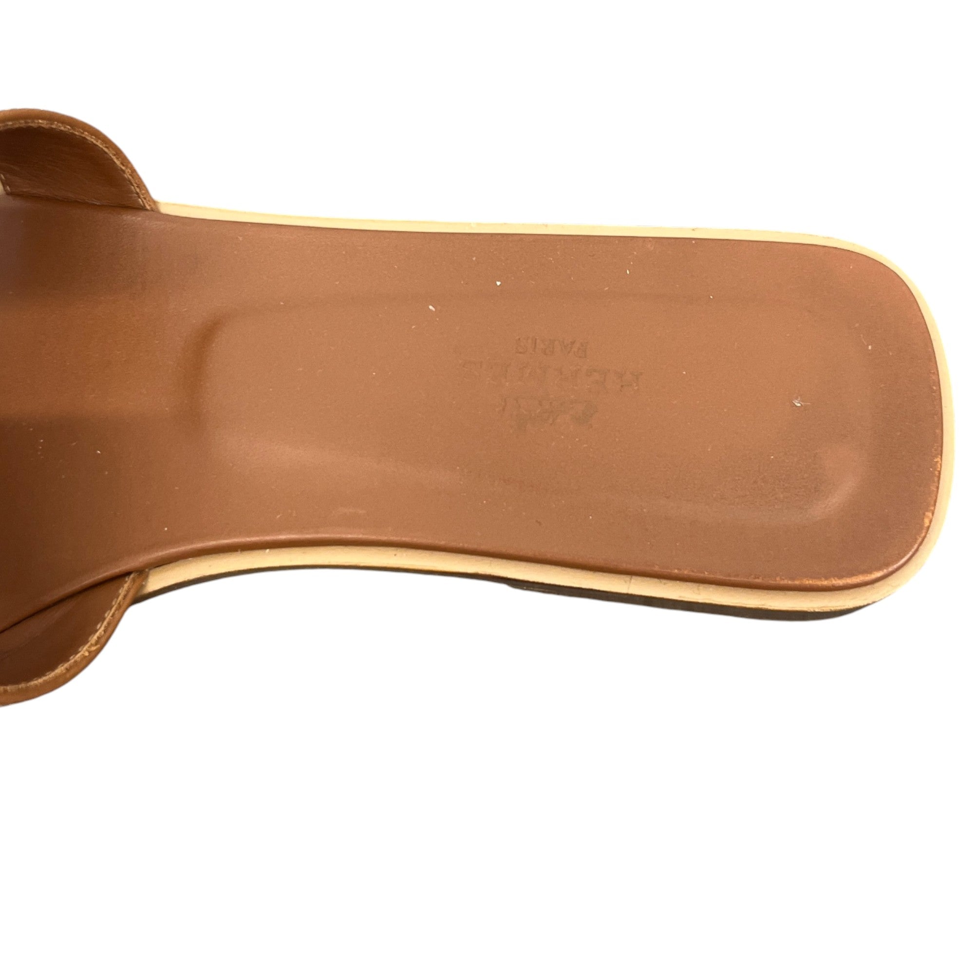 Women's Oran Gold Slides Tan Size EU 40 / UK 7