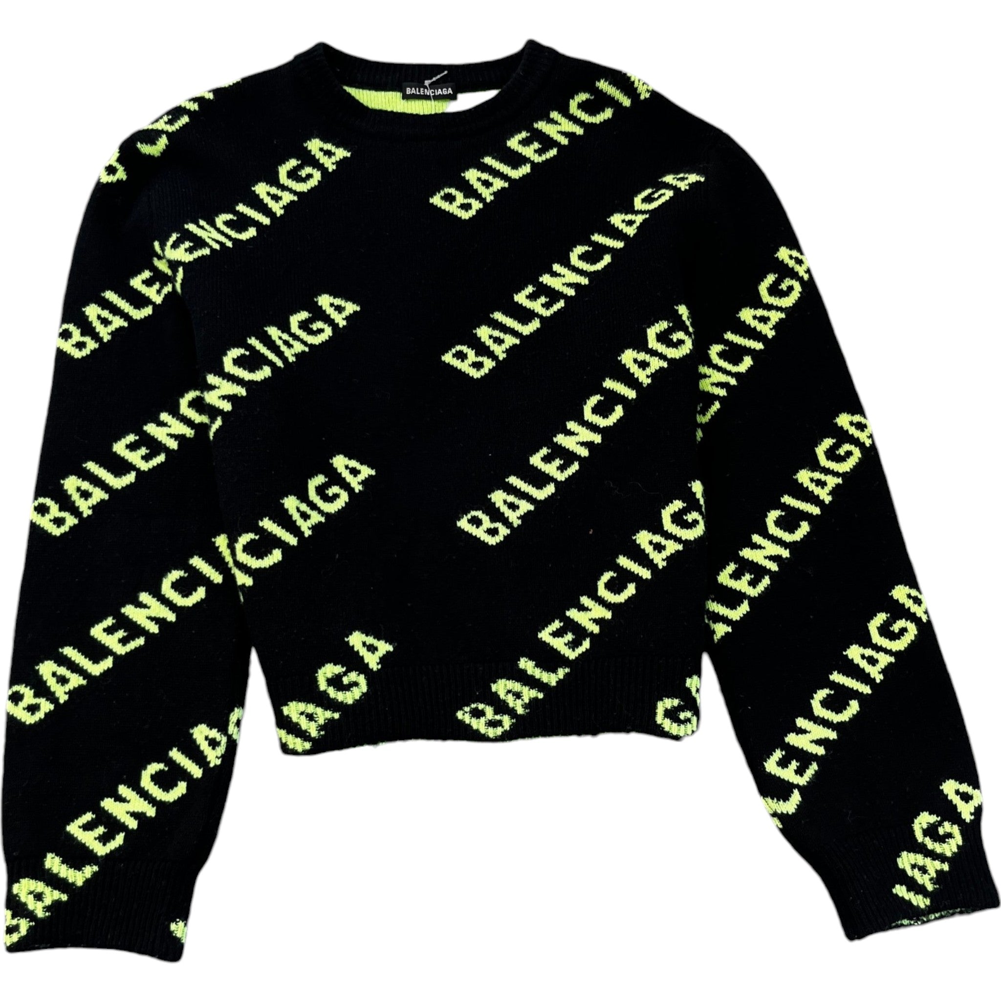 Men's Monogram Logo Jumper Black Size L