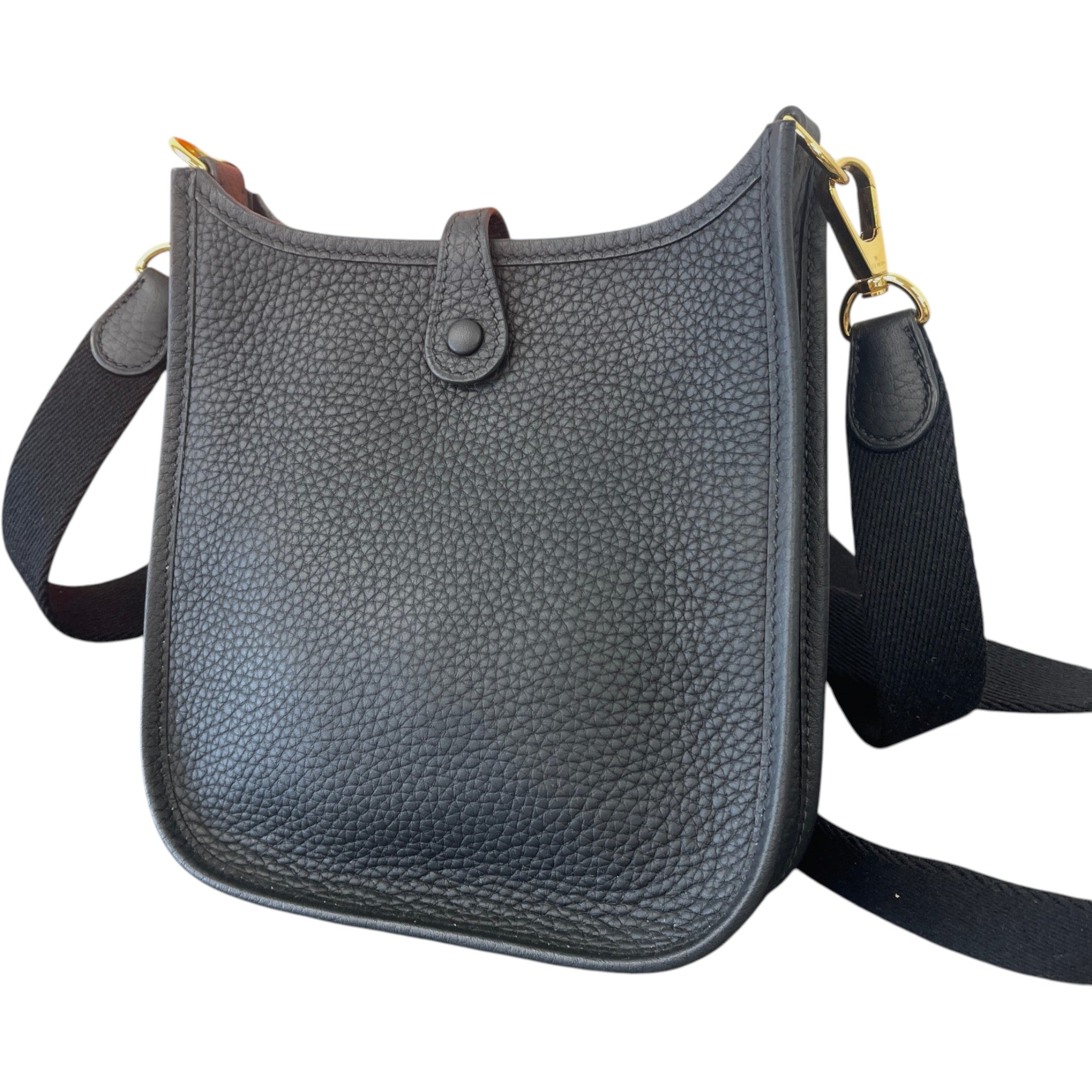 Women's Mini Evelyne 16 Clemence Leather Noir Bag Black