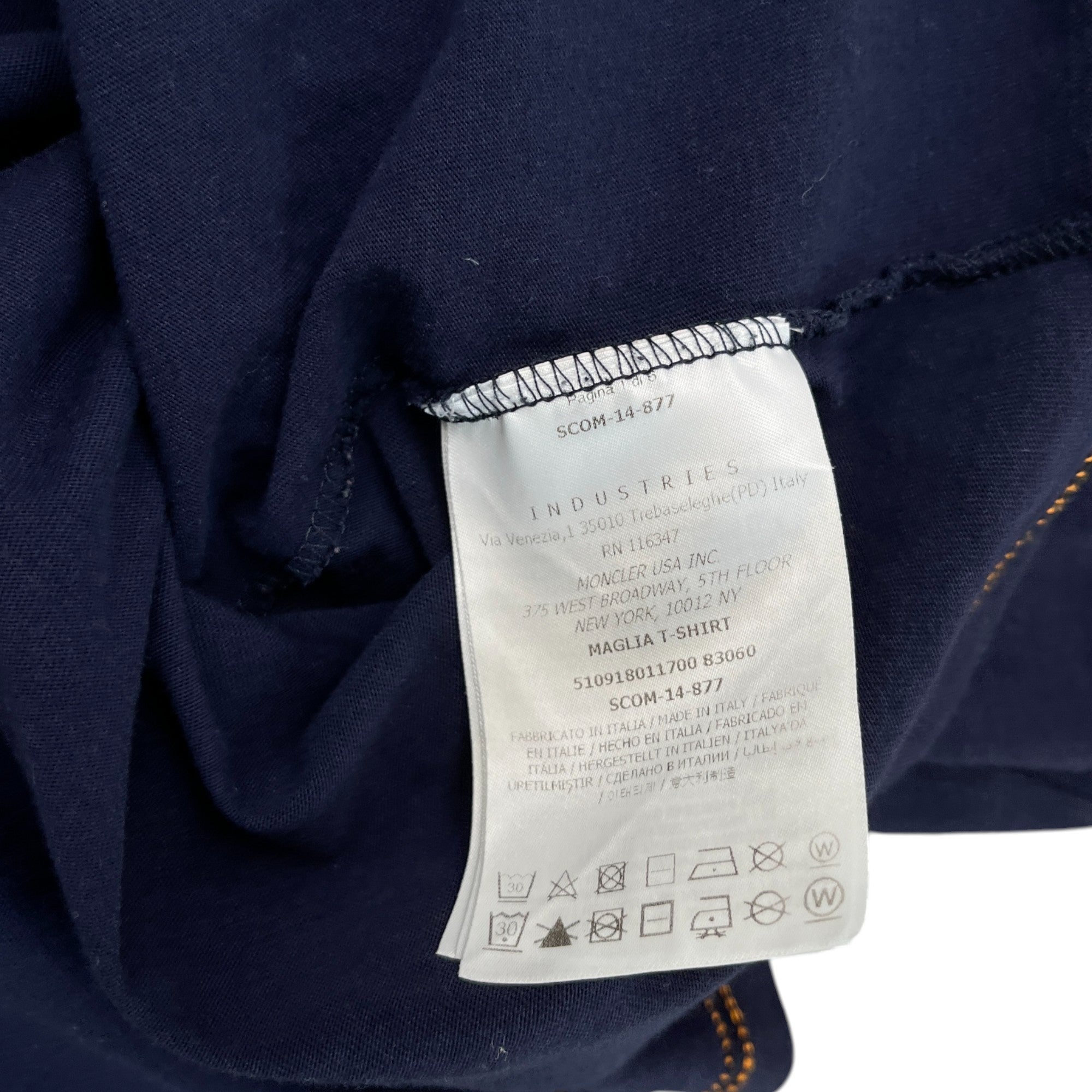 Men's Maglia T-Shirt Navy Size M