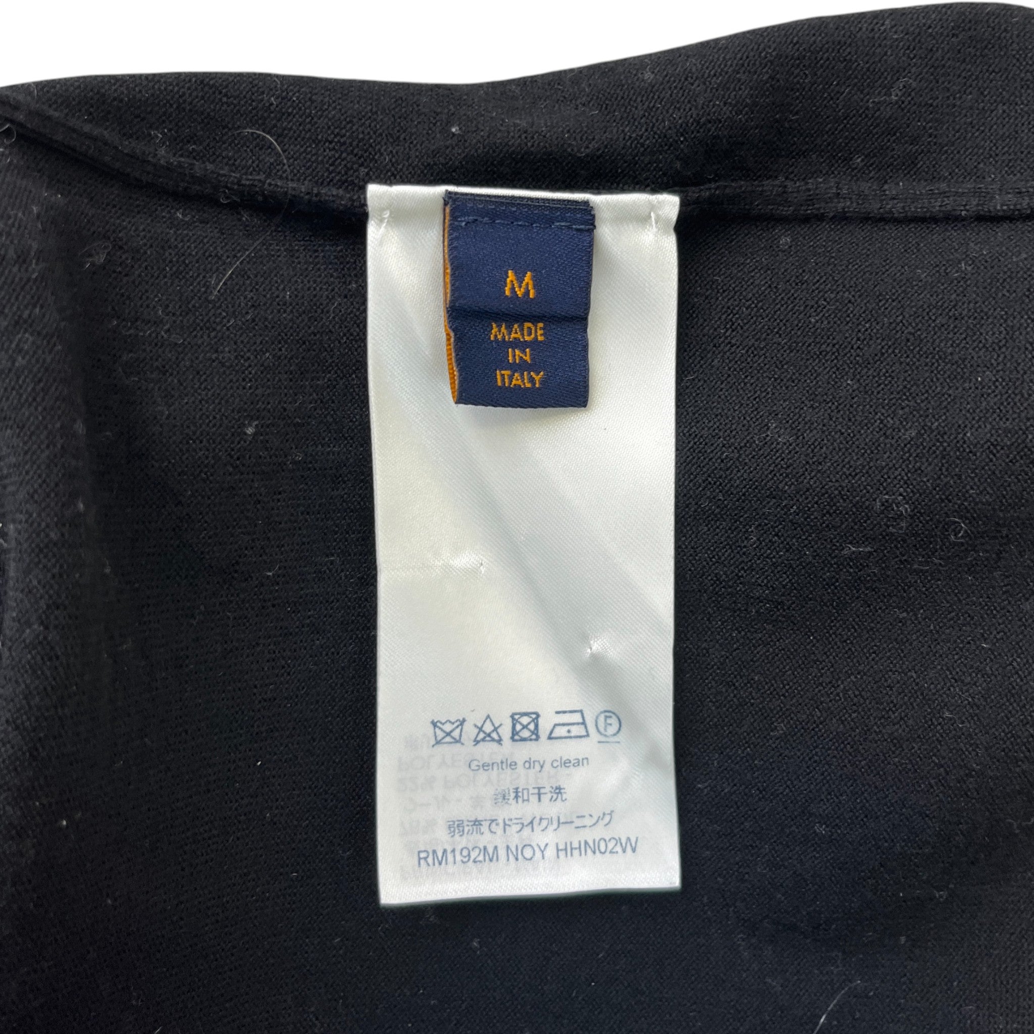 Men's Barcode Logo T-Shirt Black Size M