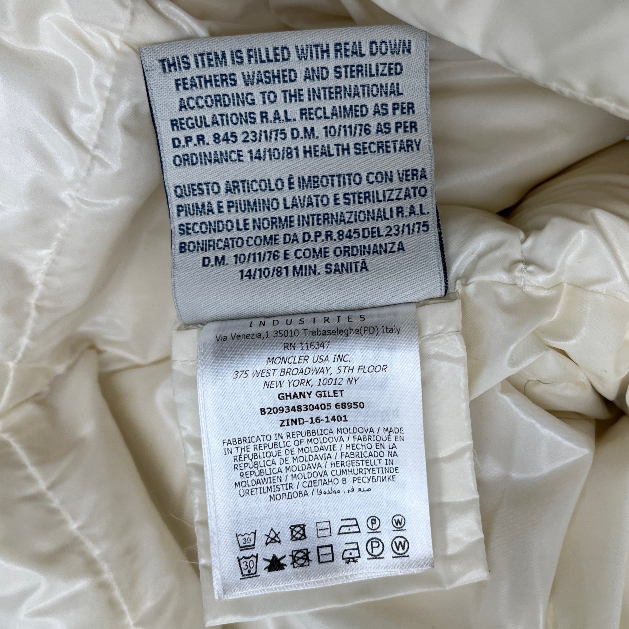 Women's Ghany Gilet Cream Size 0 / UK 4