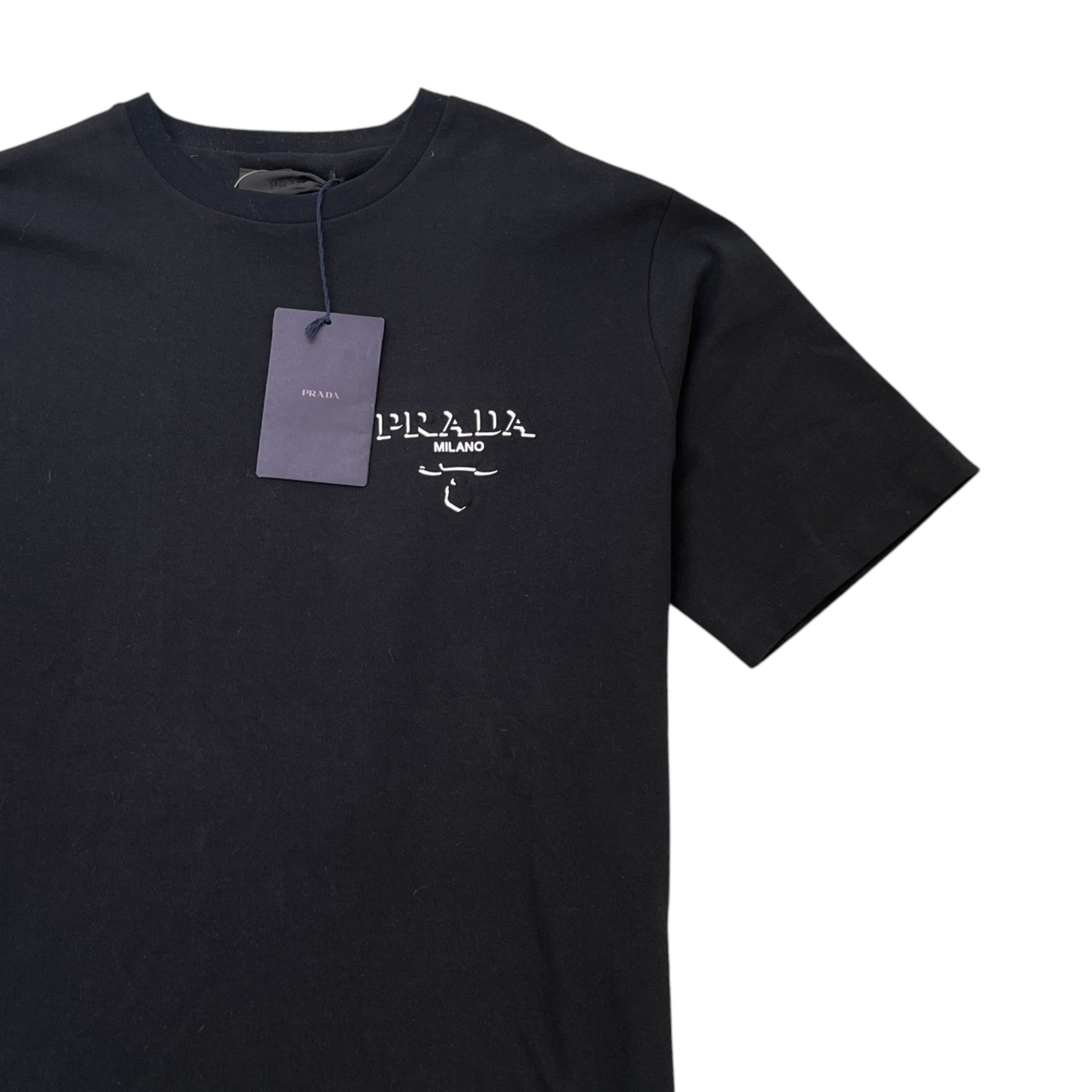 Men's Logo Print T-Shirt Black Size L