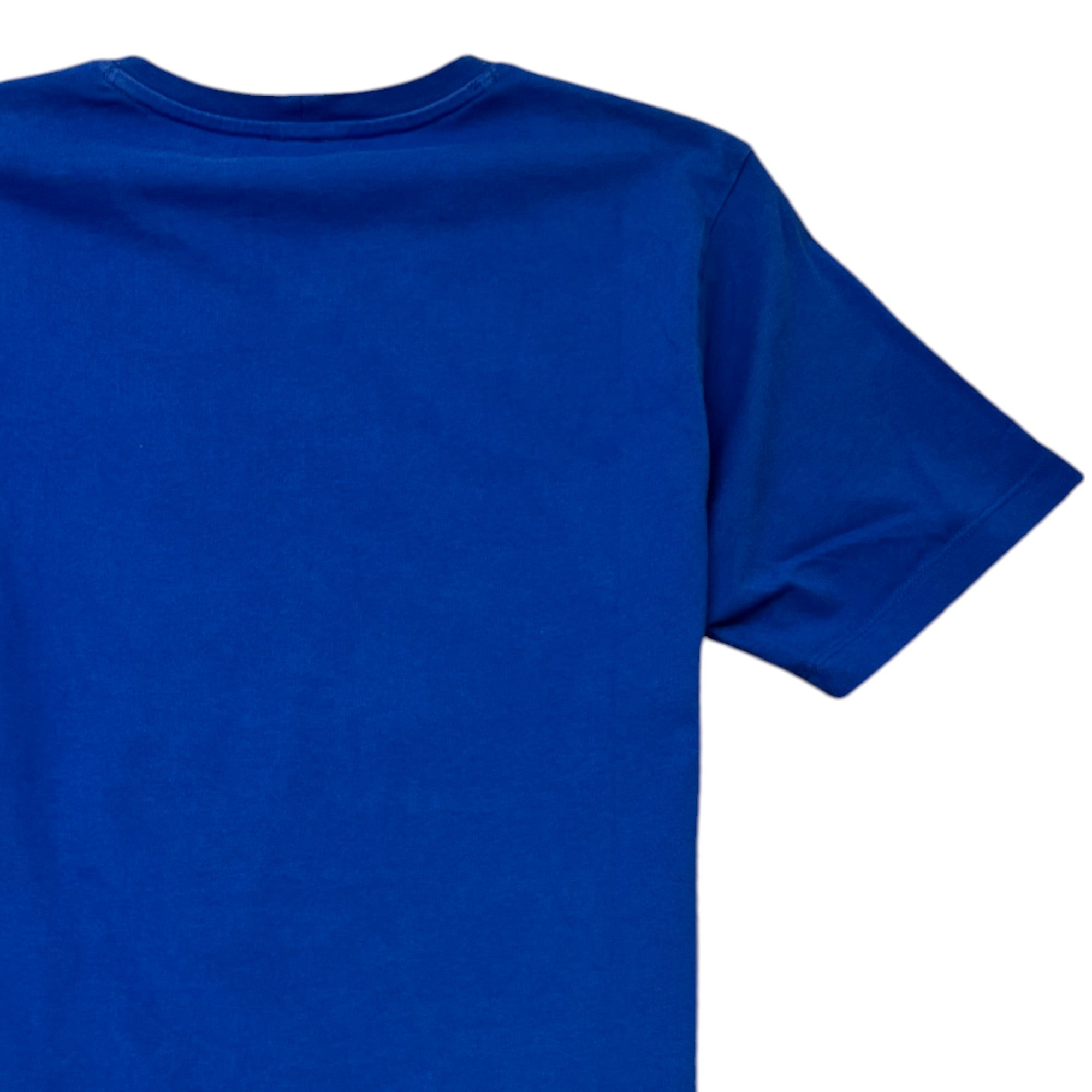 Men's Tiger Logo Print T-Shirt Blue Size M