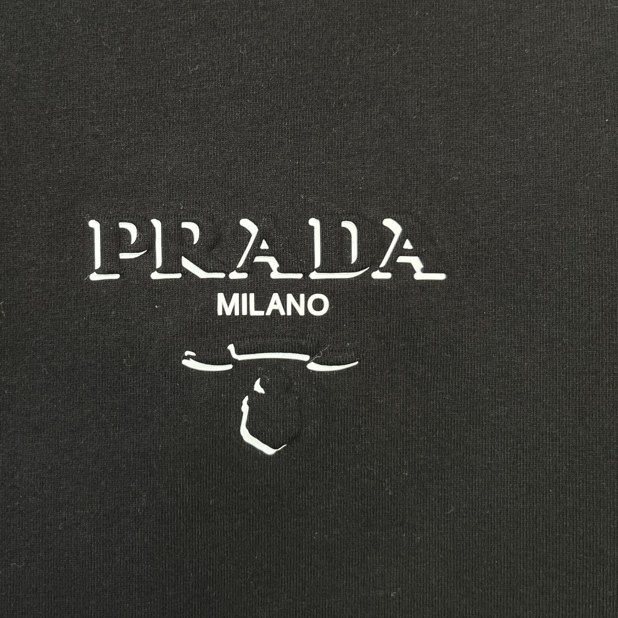 Men's Logo Print T-Shirt Black Size L