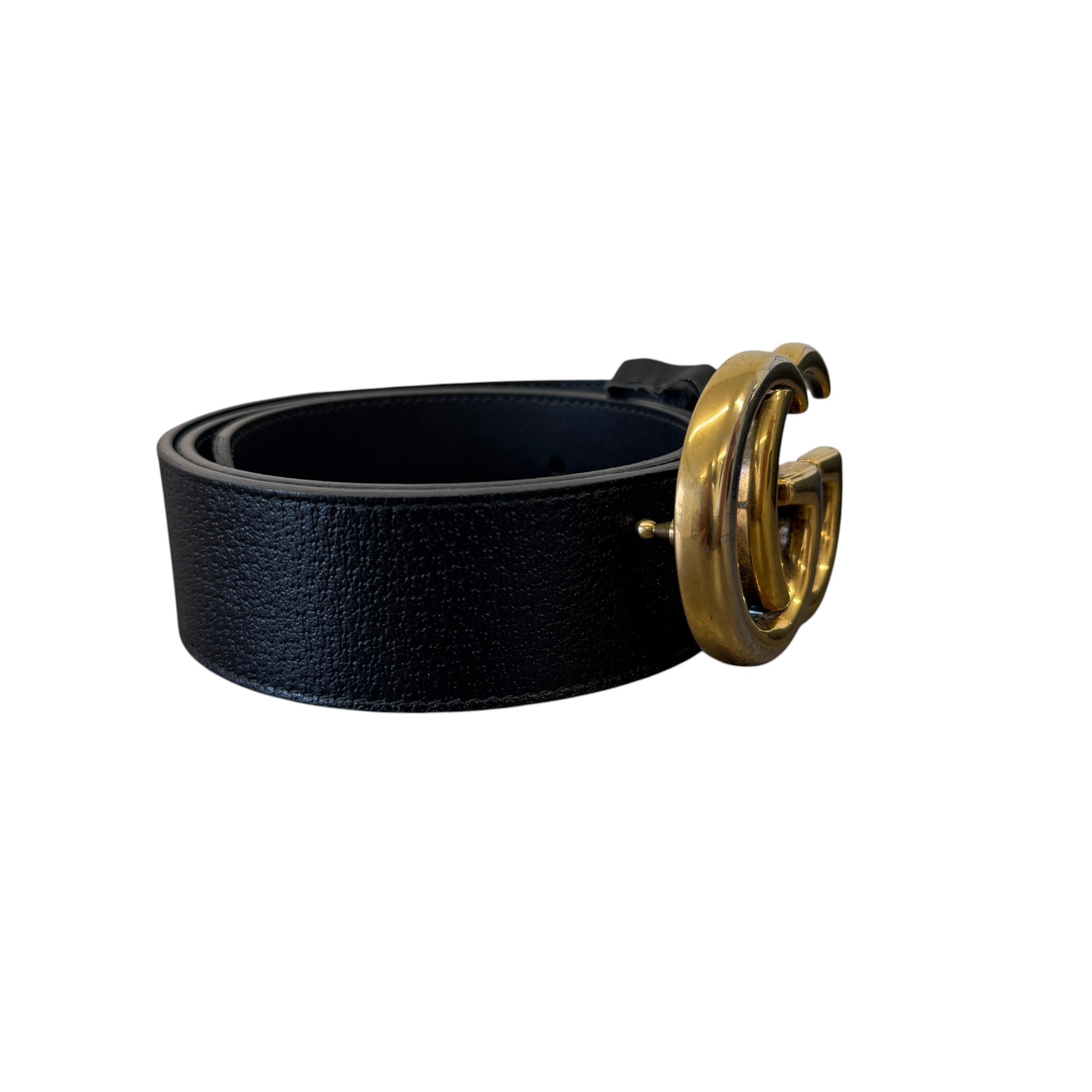 Women's Gg Marmont Belt Black Size 80CM / UK 8