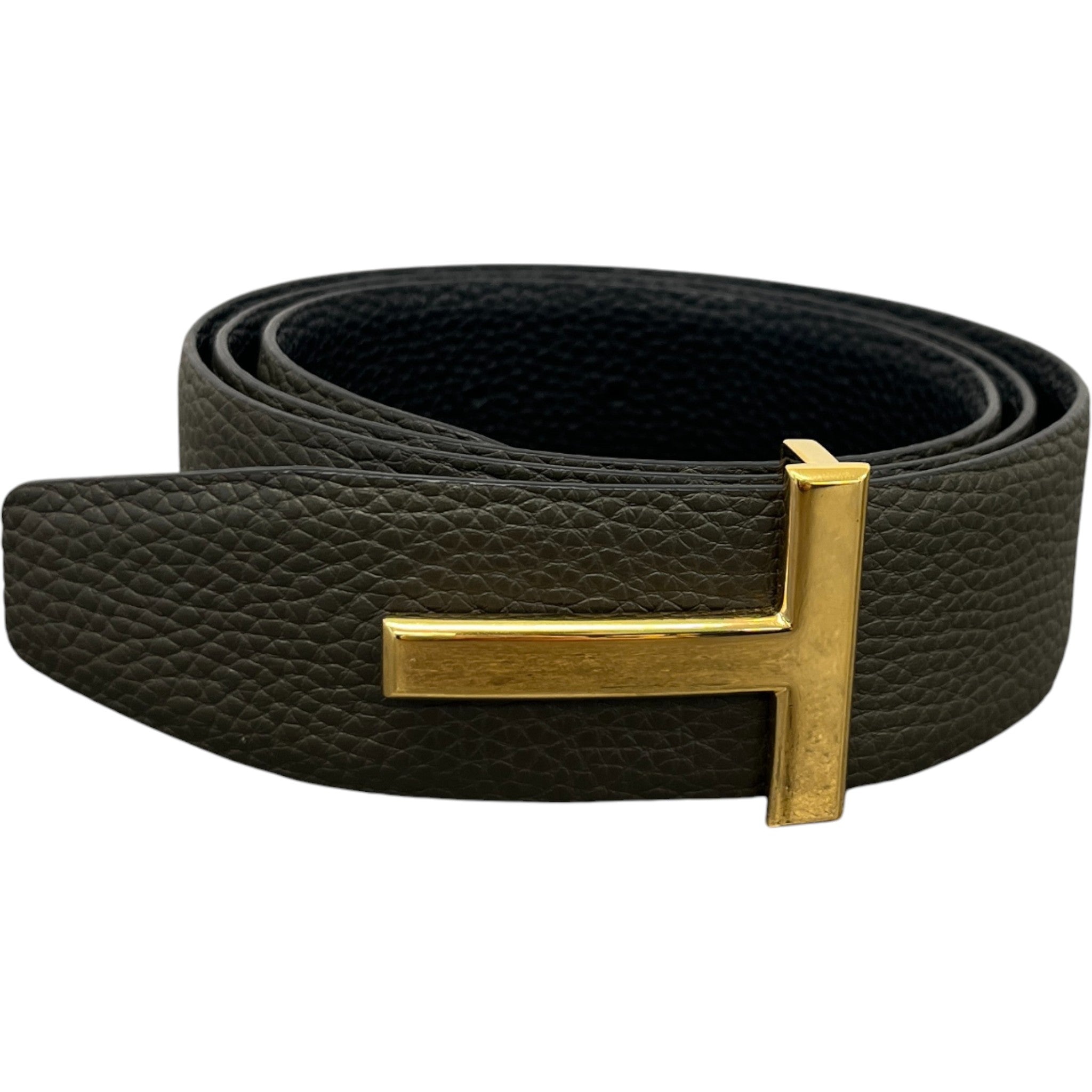 Men's Reversible T Icon Belt Black Size Waist 32"