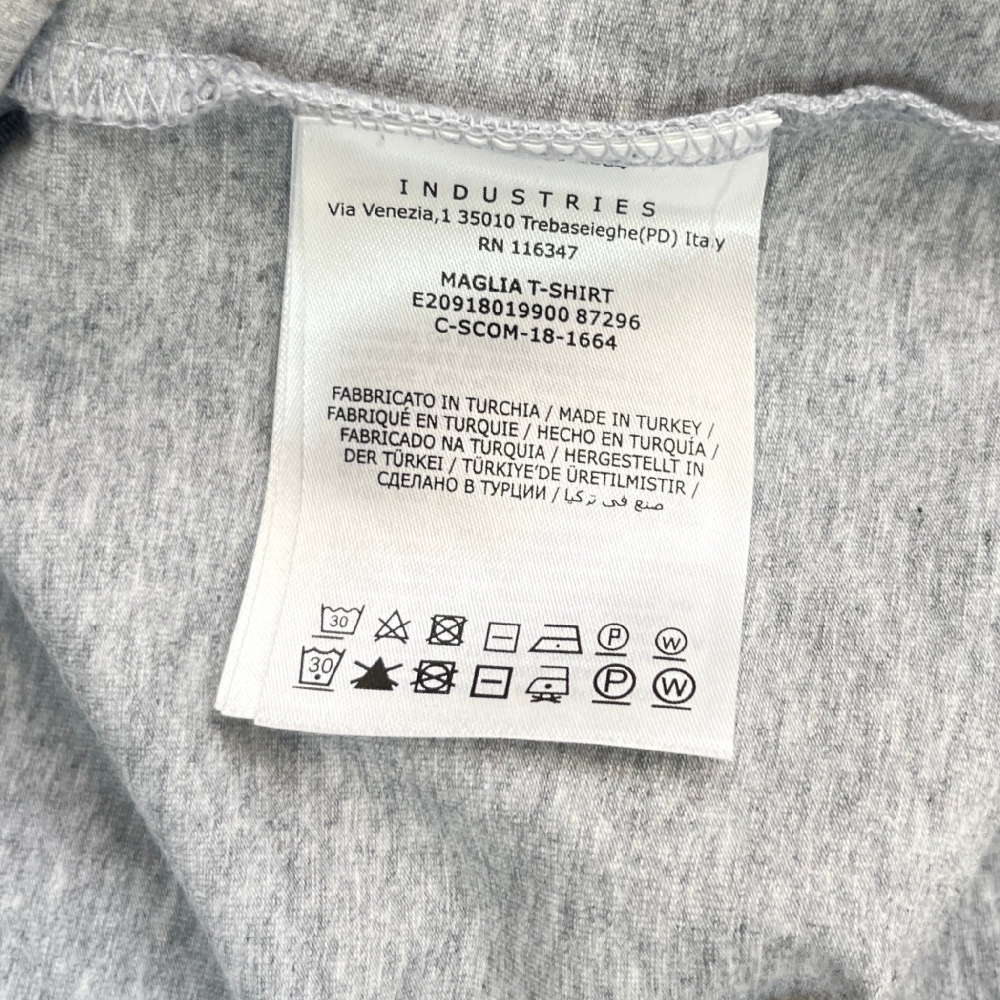 Men's Maglia T-Shirt Grey Size M