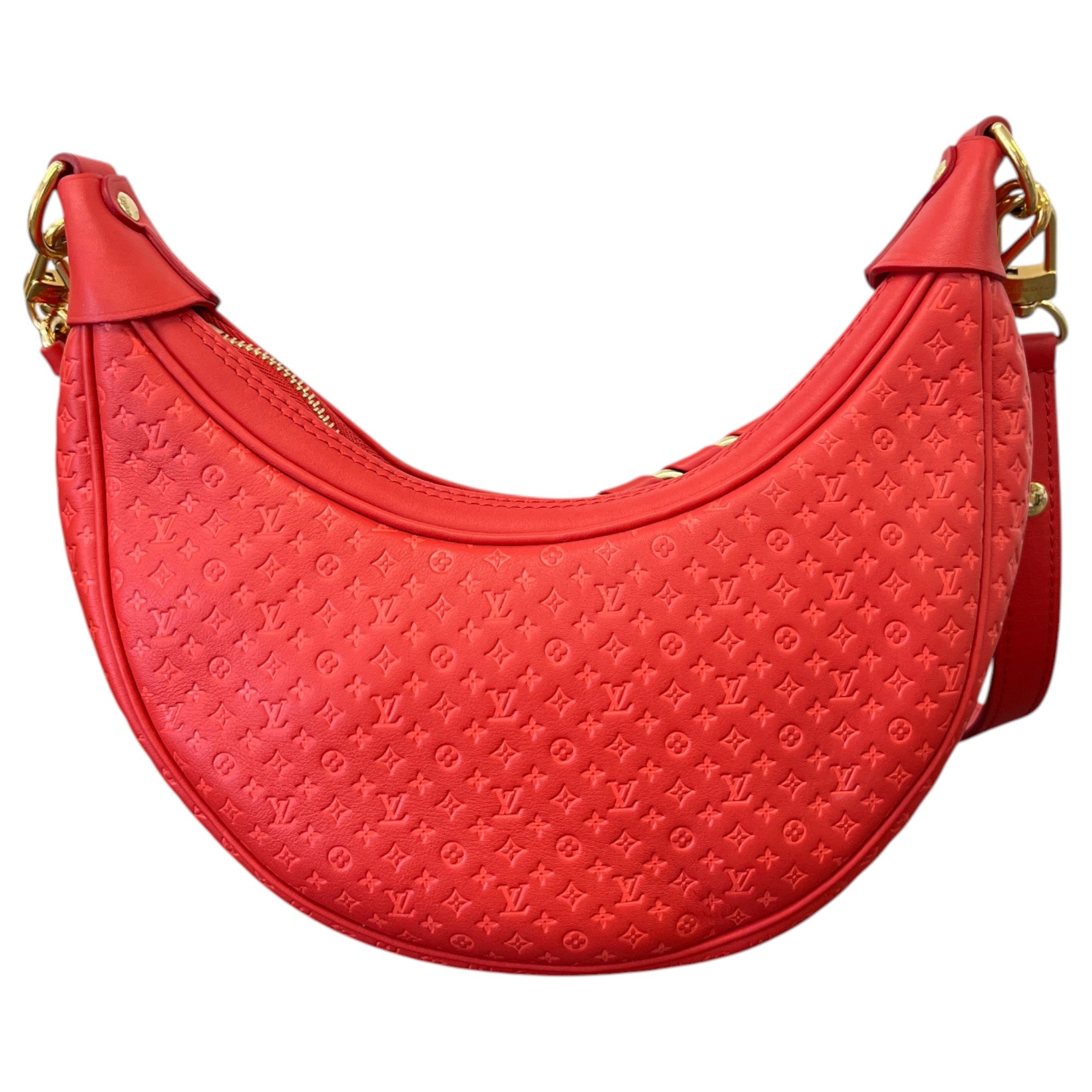 Women's Monogram Nanogram Loop Bag Red