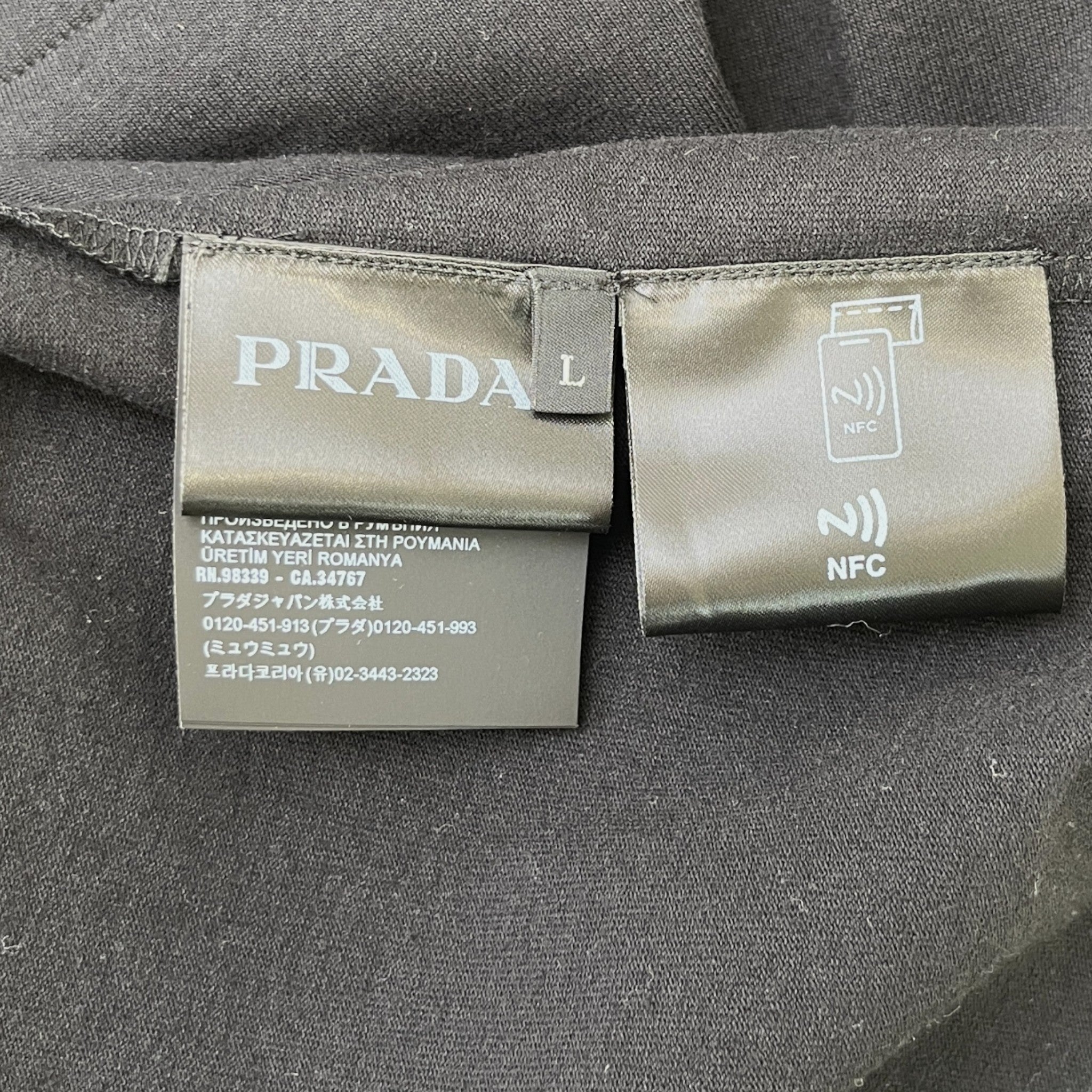 Men's Logo Print T-Shirt Black Size L