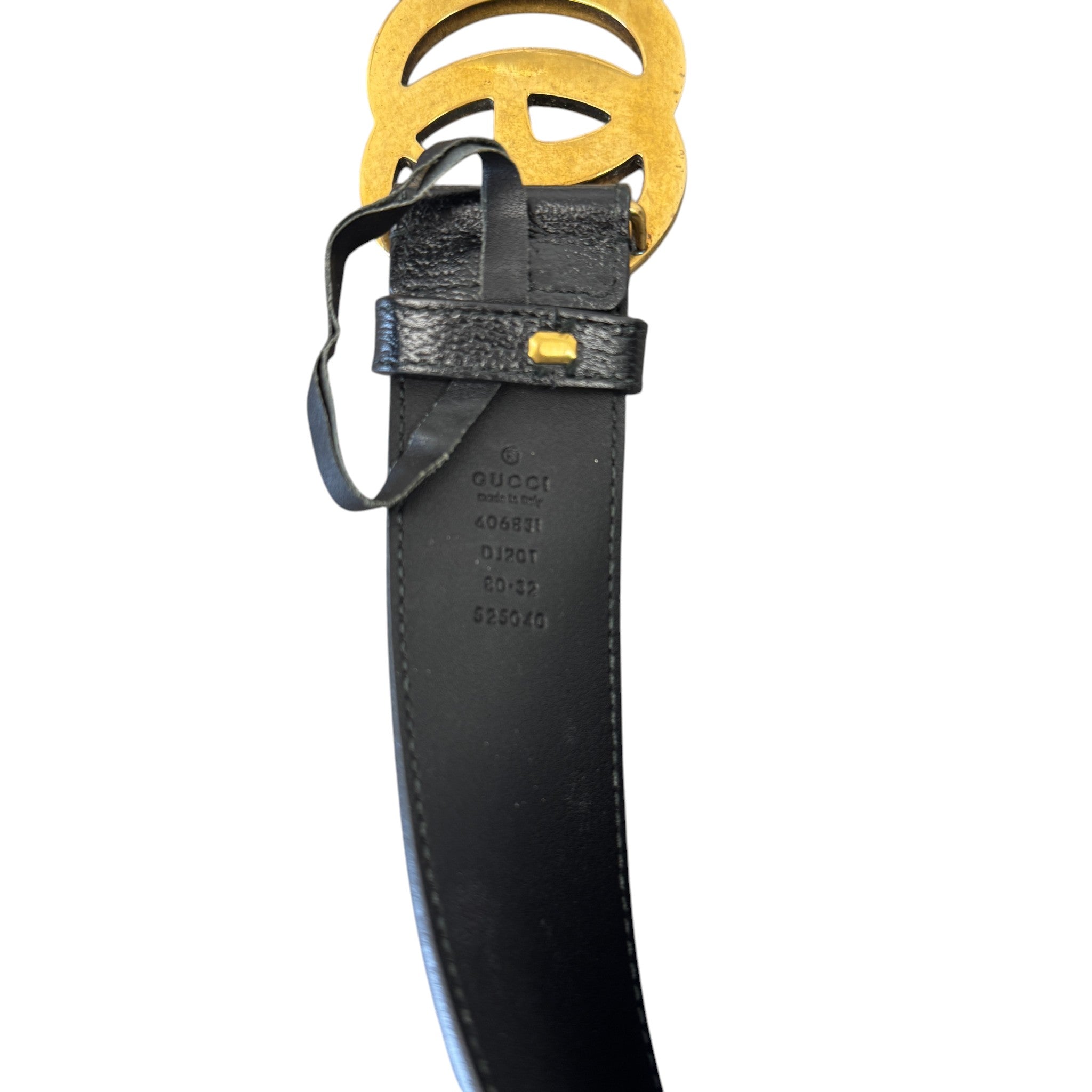 Women's Gg Marmont Belt Black Size 80CM / UK 8
