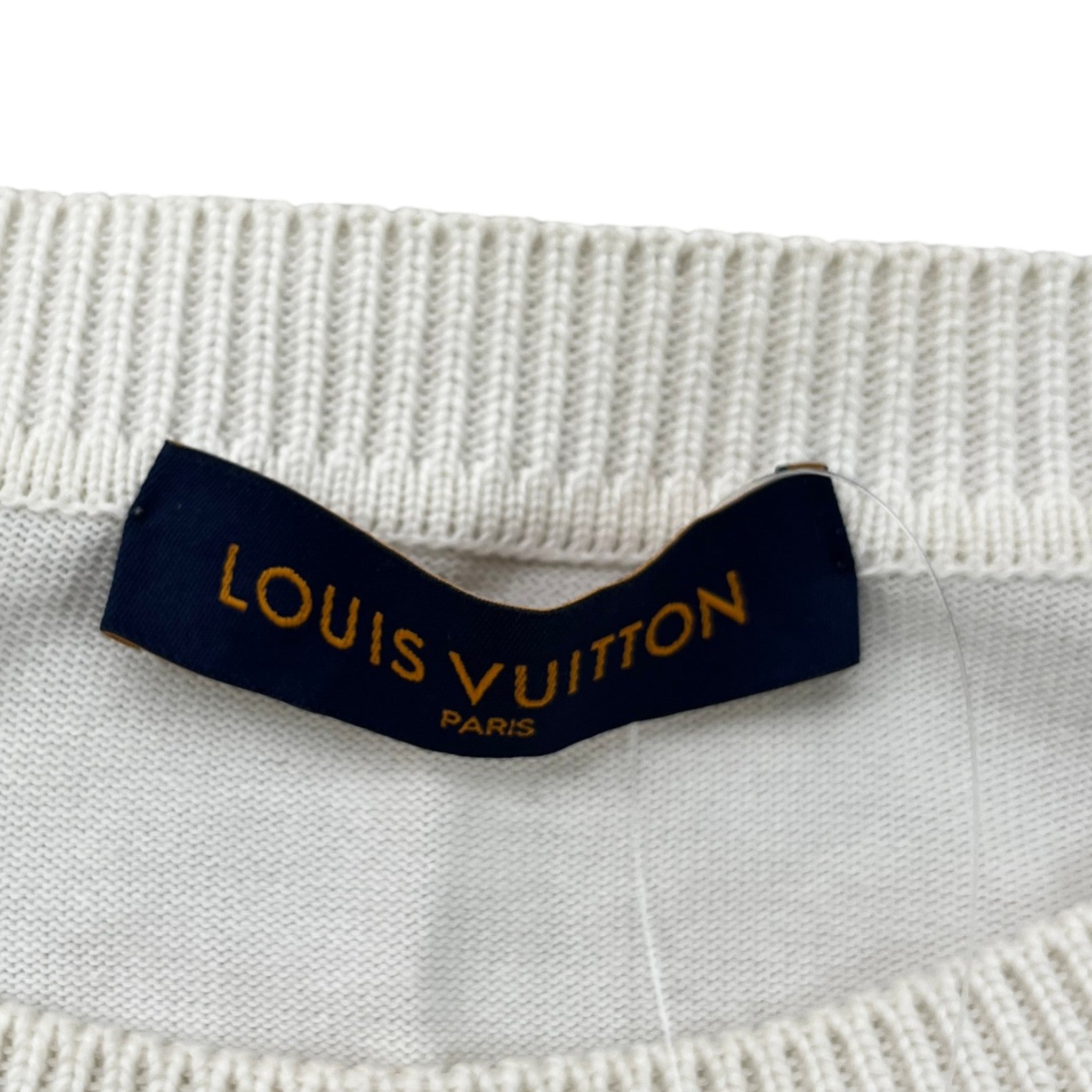 Men's Embroidered Logo T-Shirt White Size L