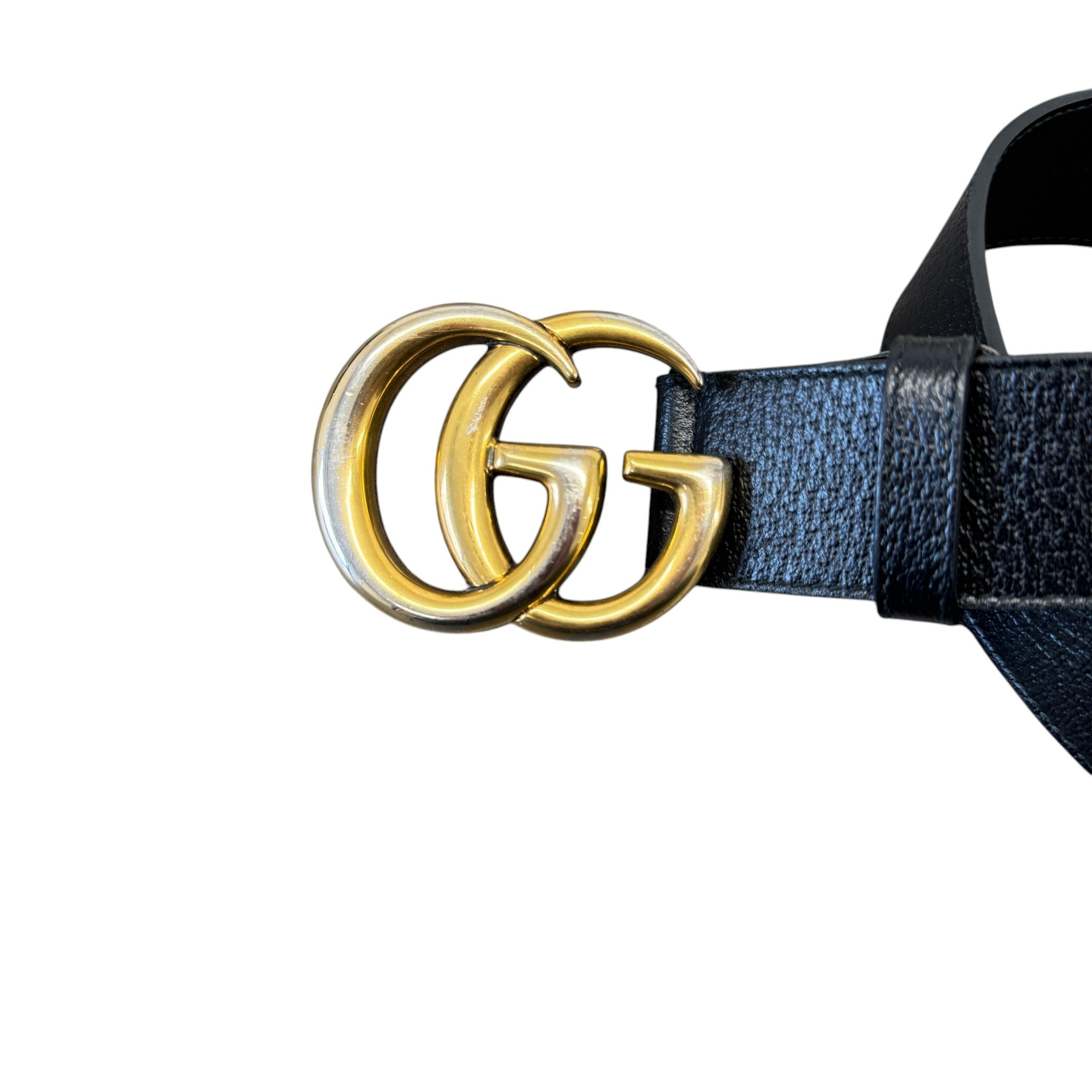 Women's Gg Marmont Belt Black Size 80CM / UK 8