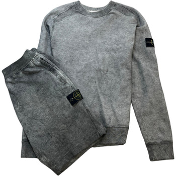 Men's Applique Logo Set Sweatshirt Grey Size M