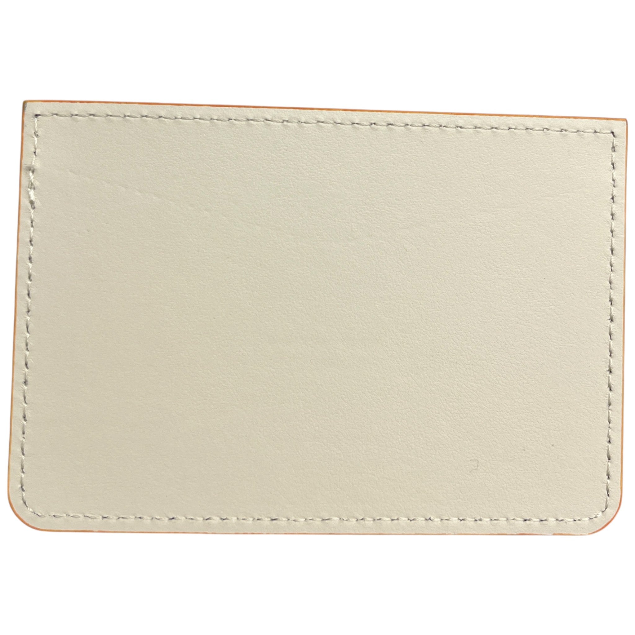 Women's Embossed Logo Card Holder Cream