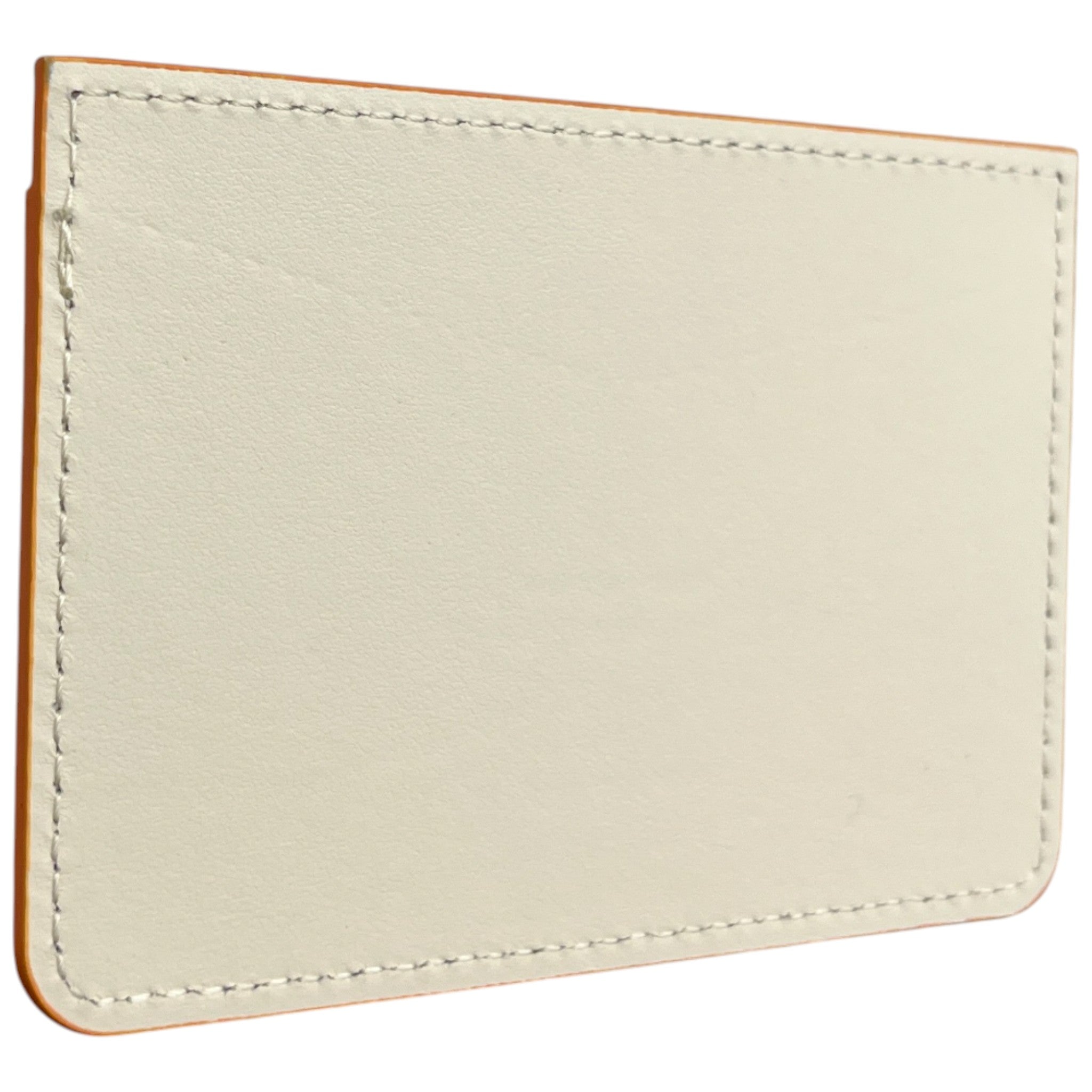 Women's Embossed Logo Card Holder Cream