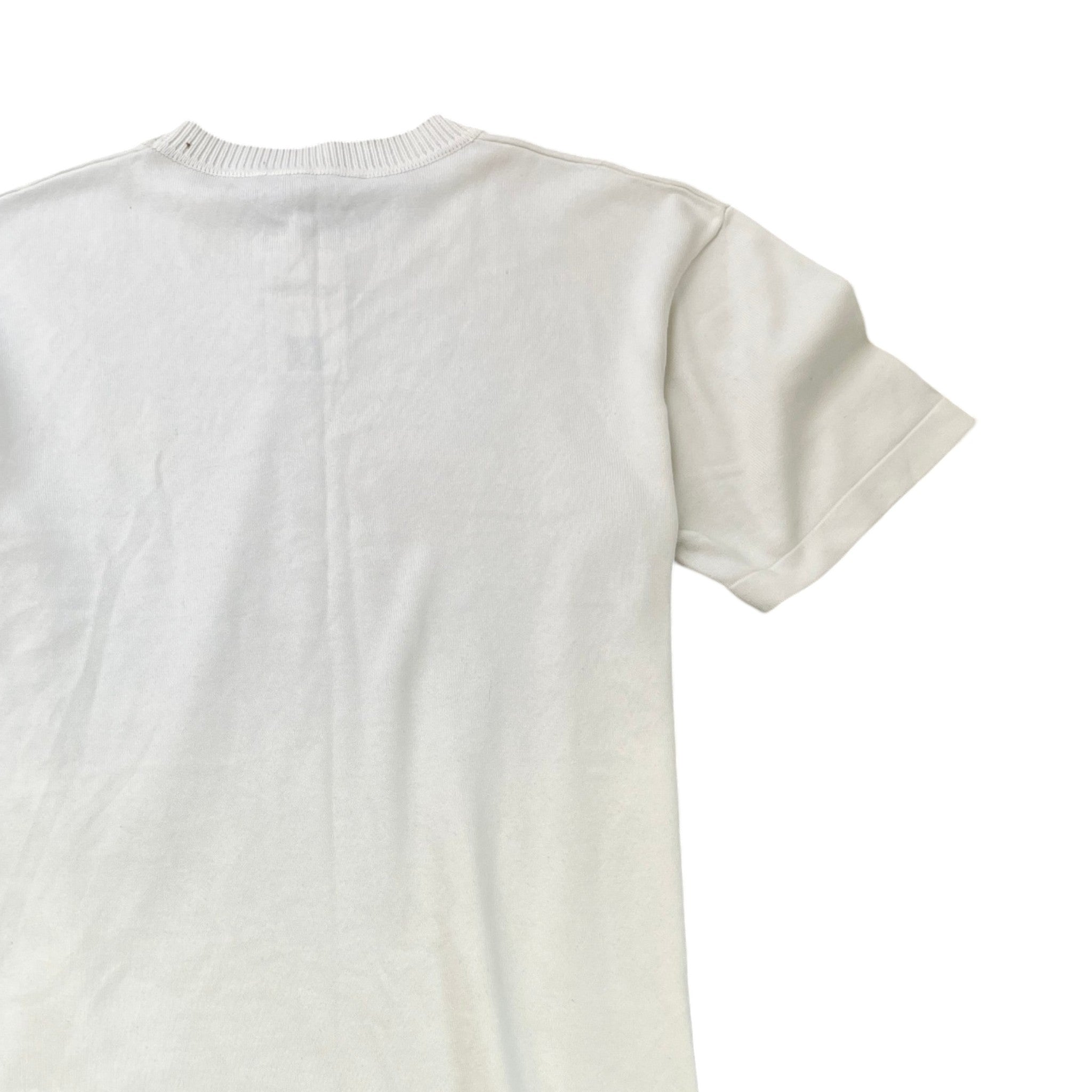 Men's Embroidered Logo T-Shirt White Size L