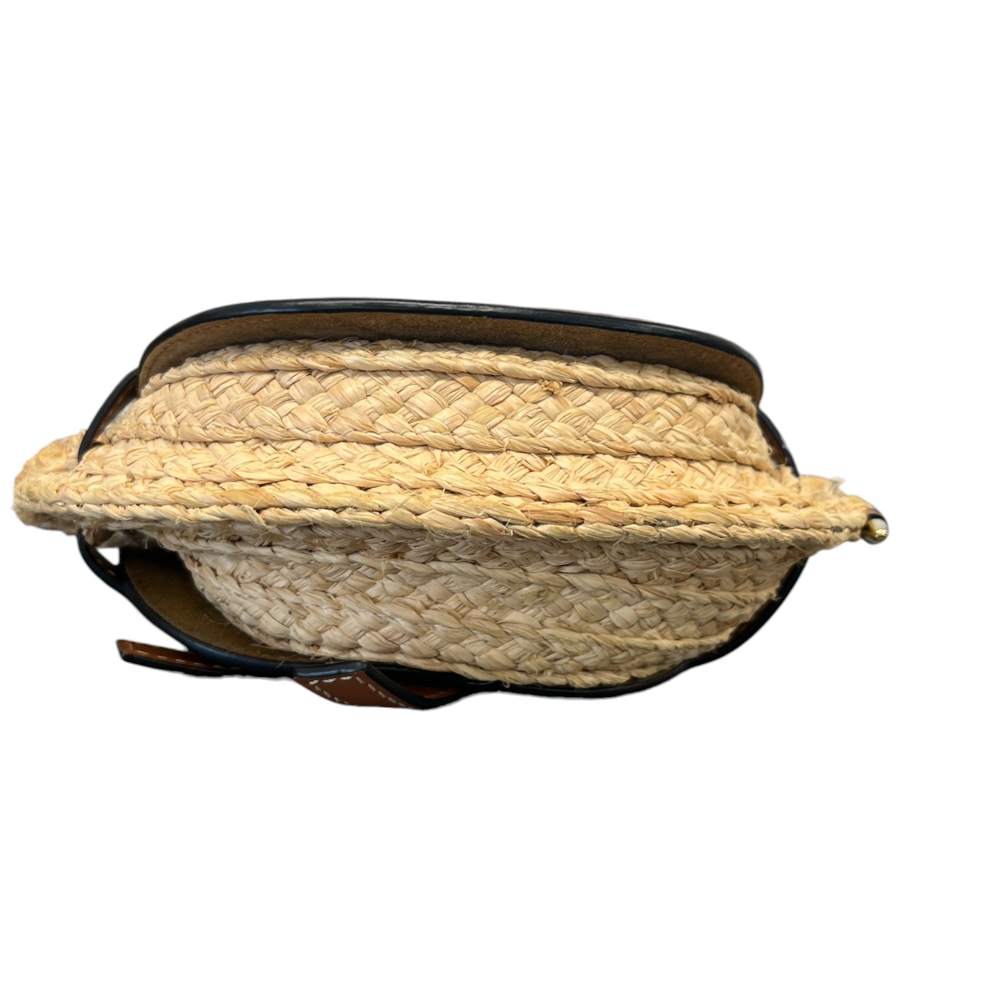 Women's Raffia Mini Gate Handbag Brown