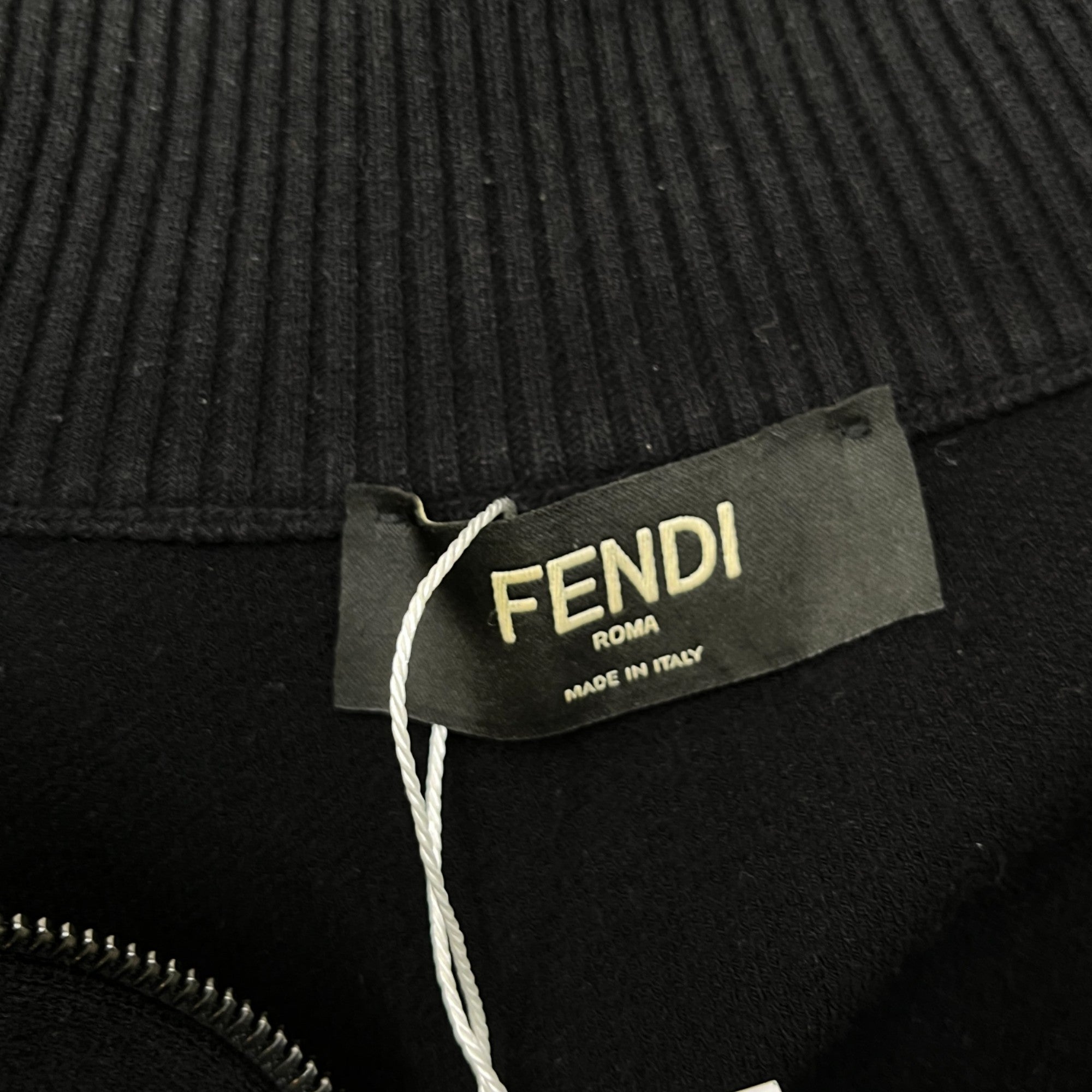 Men's Logo Strip Track Jacket Black Size IT 44 / UK XS