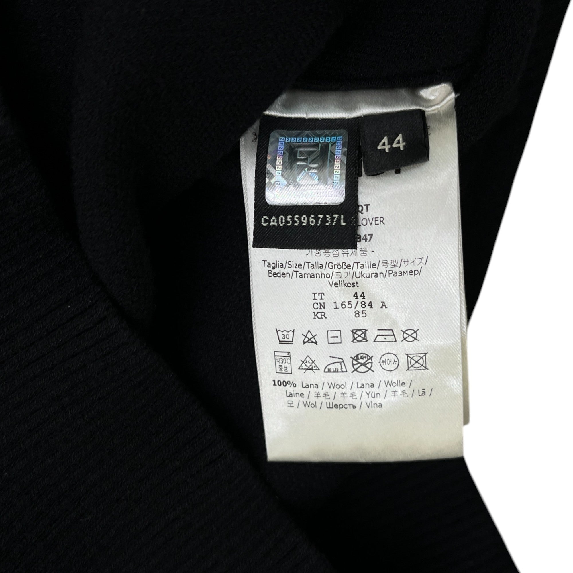 Men's Logo Strip Track Jacket Black Size IT 44 / UK XS