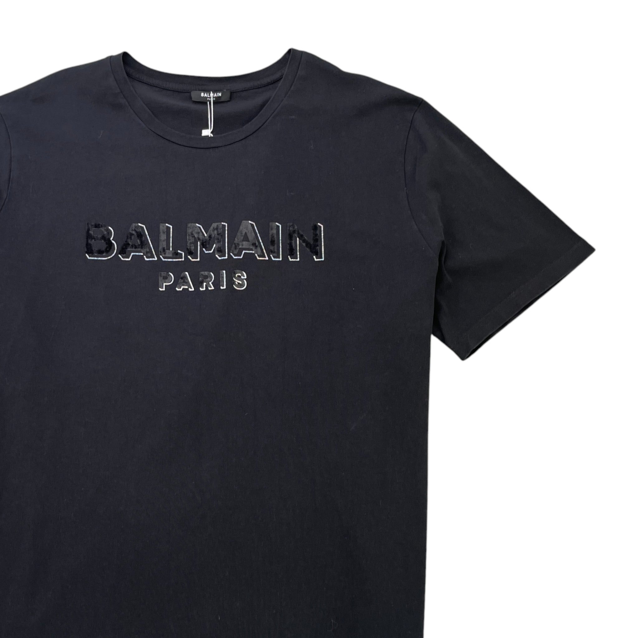 Men's Logo Print T-Shirt Black Size XL