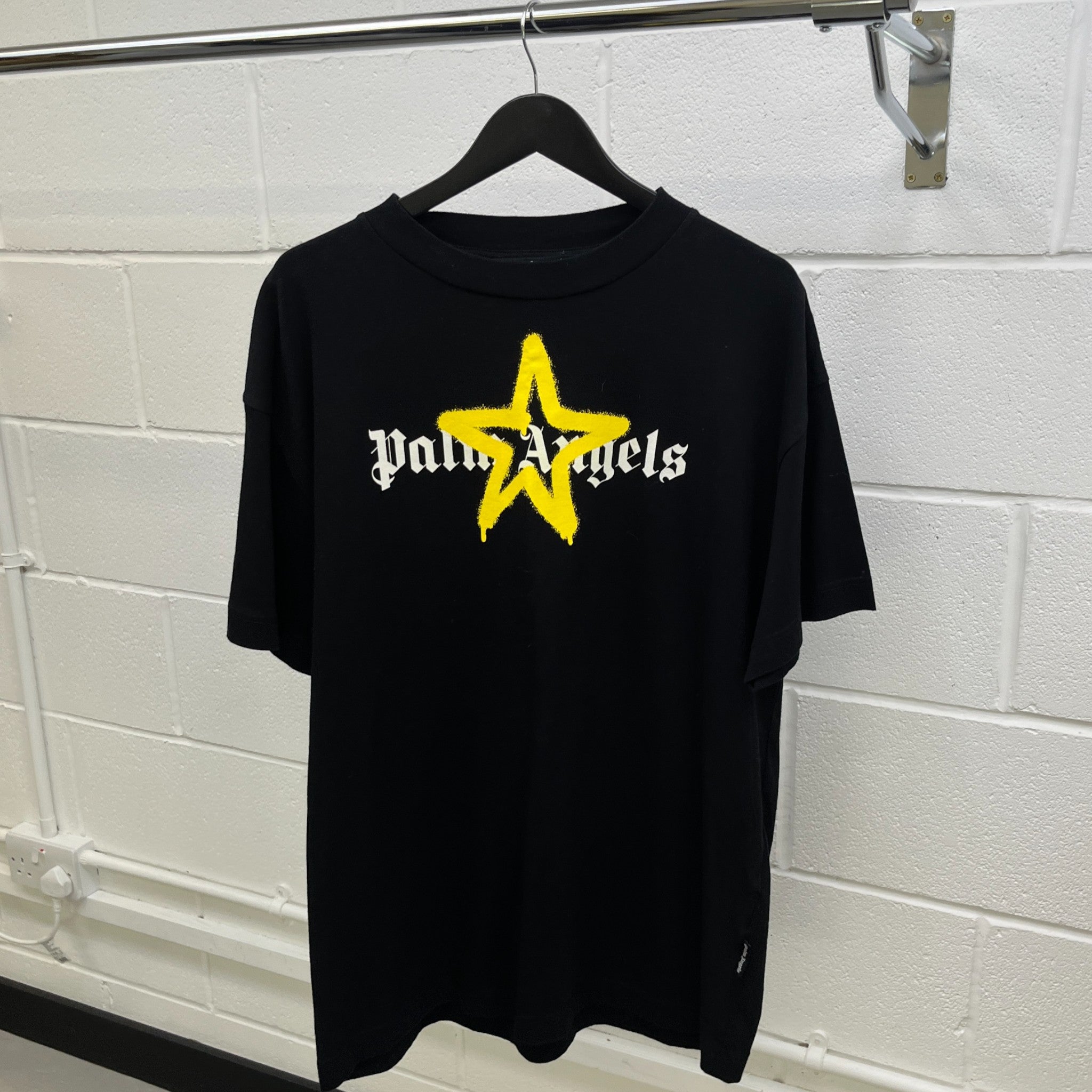 Men's Star Logo T-Shirt Black Size XXL