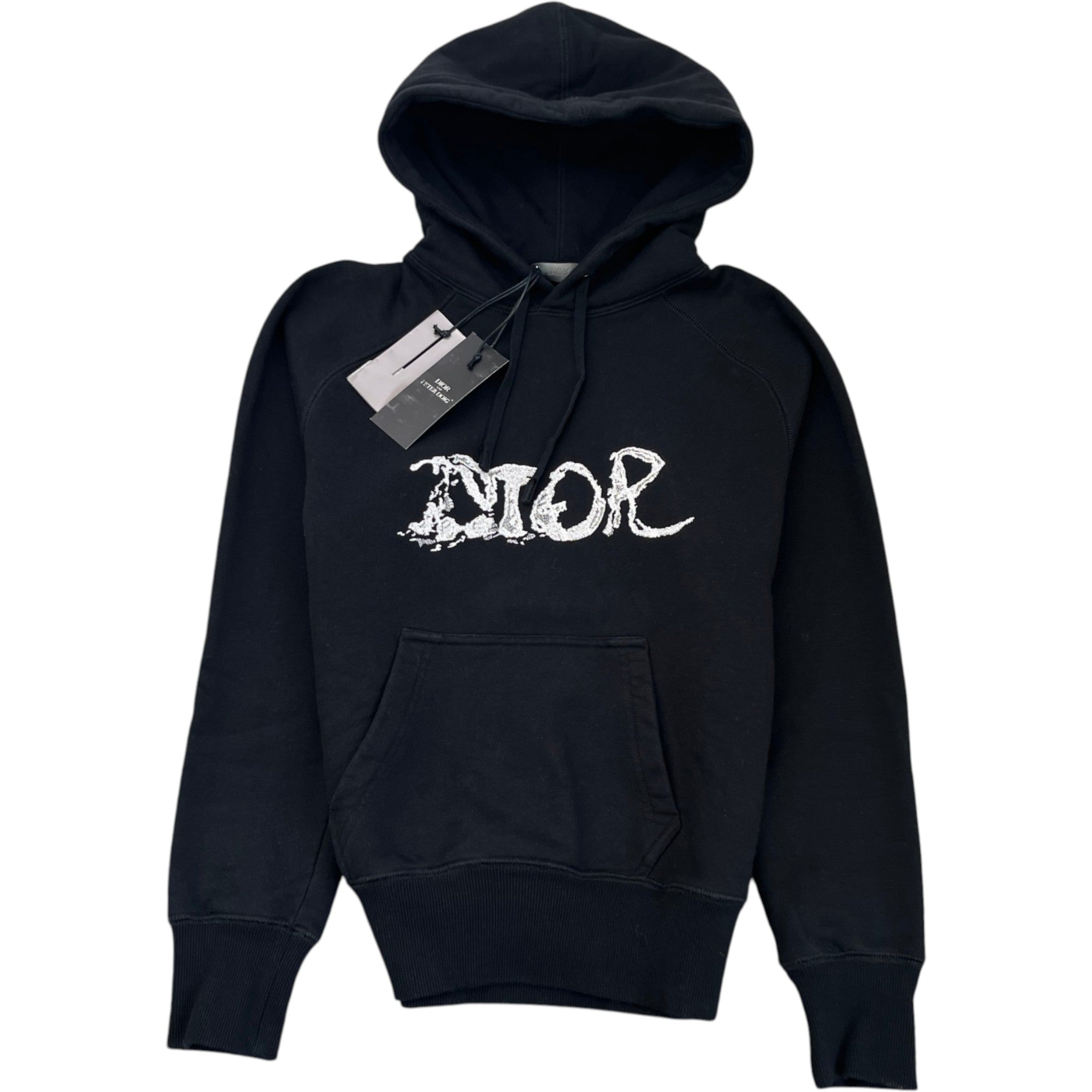 Men's X Peter Doig Embroidered Logo Hoodie Black Size XXS
