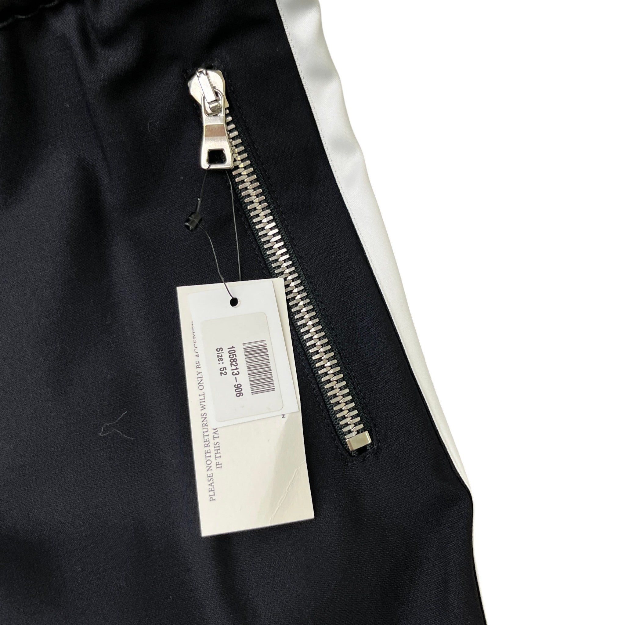 Men's Zip Joggers Black Size IT 52 / UK 36