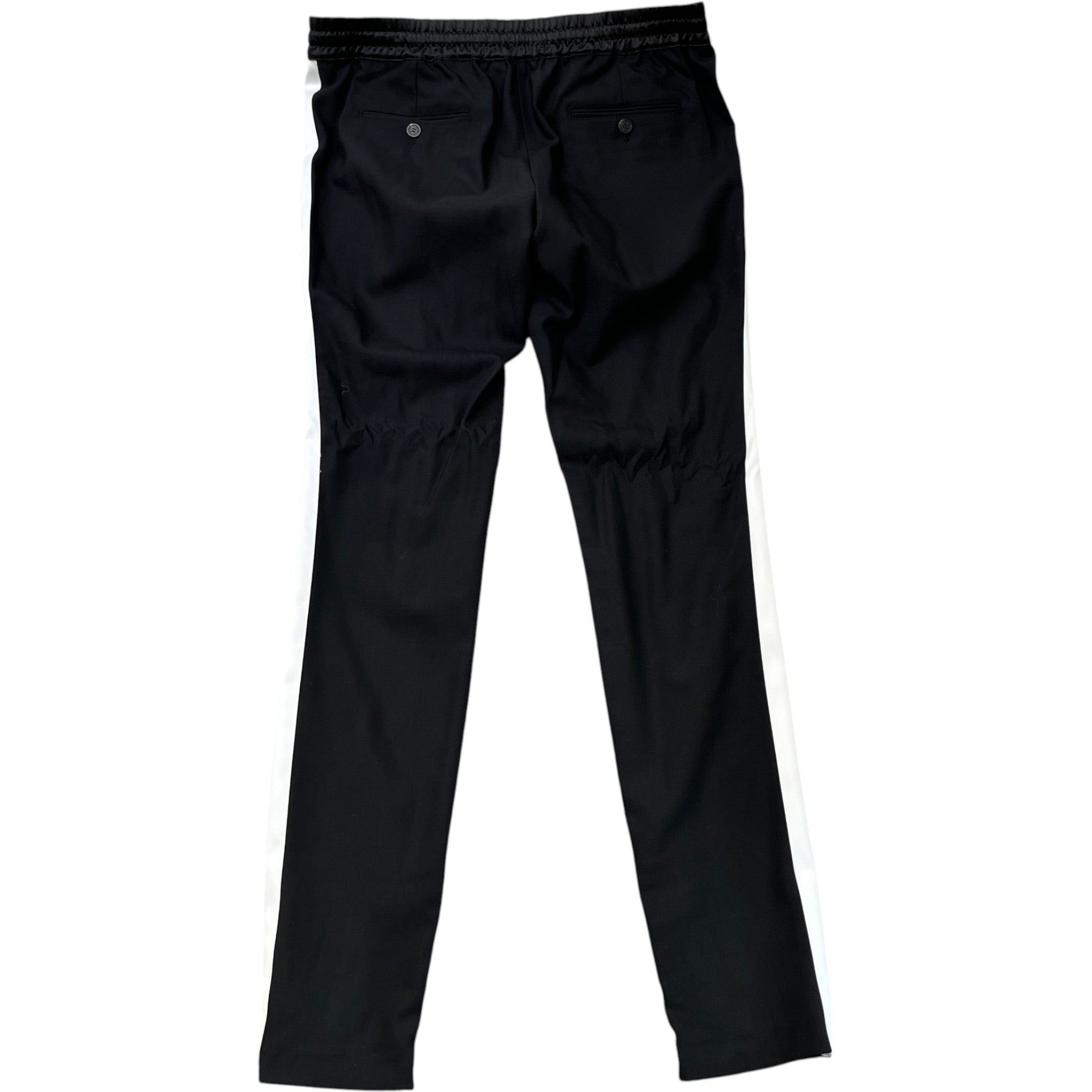 Men's Zip Joggers Black Size IT 52 / UK 36