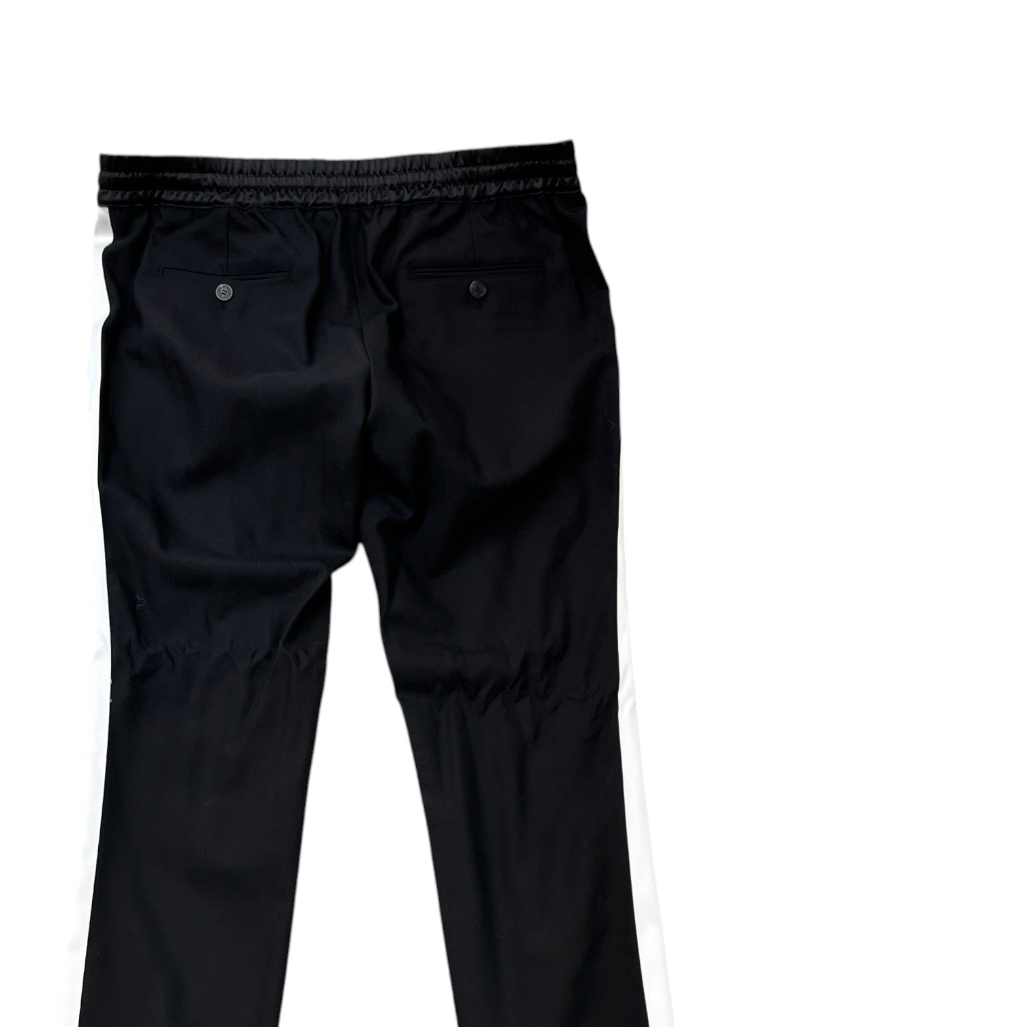 Men's Zip Joggers Black Size IT 52 / UK 36