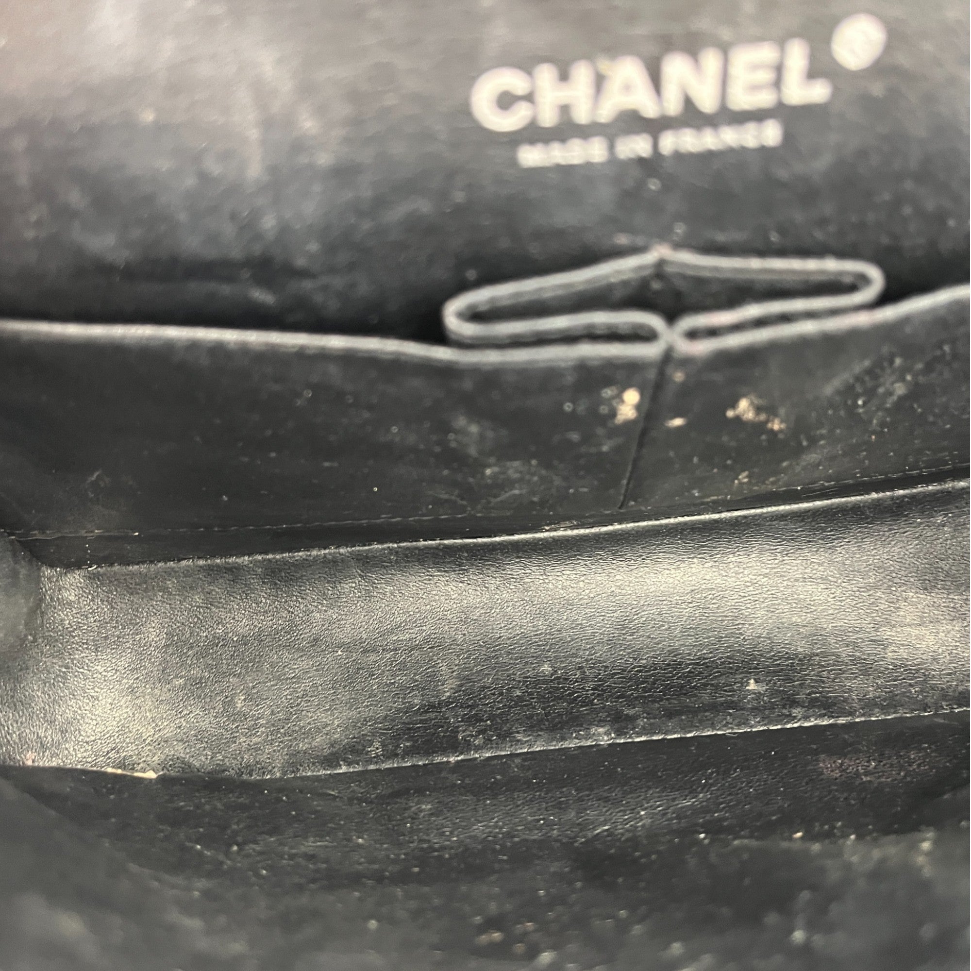 Women's Classic Flap Patent Medium Bag Black