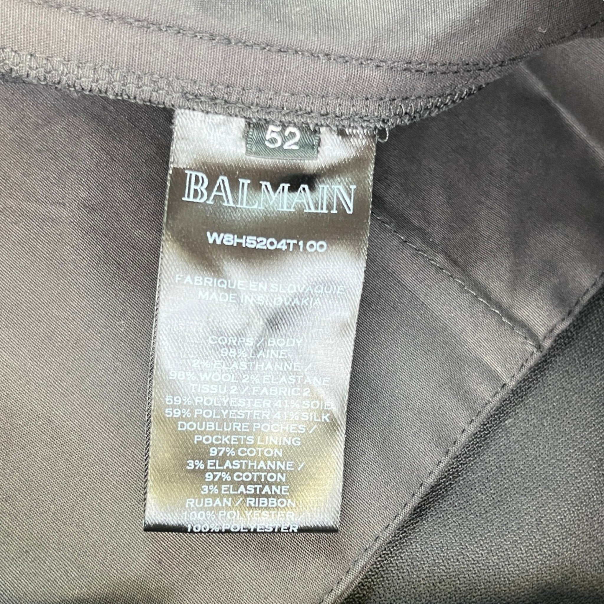 Men's Zip Joggers Black Size IT 52 / UK 36