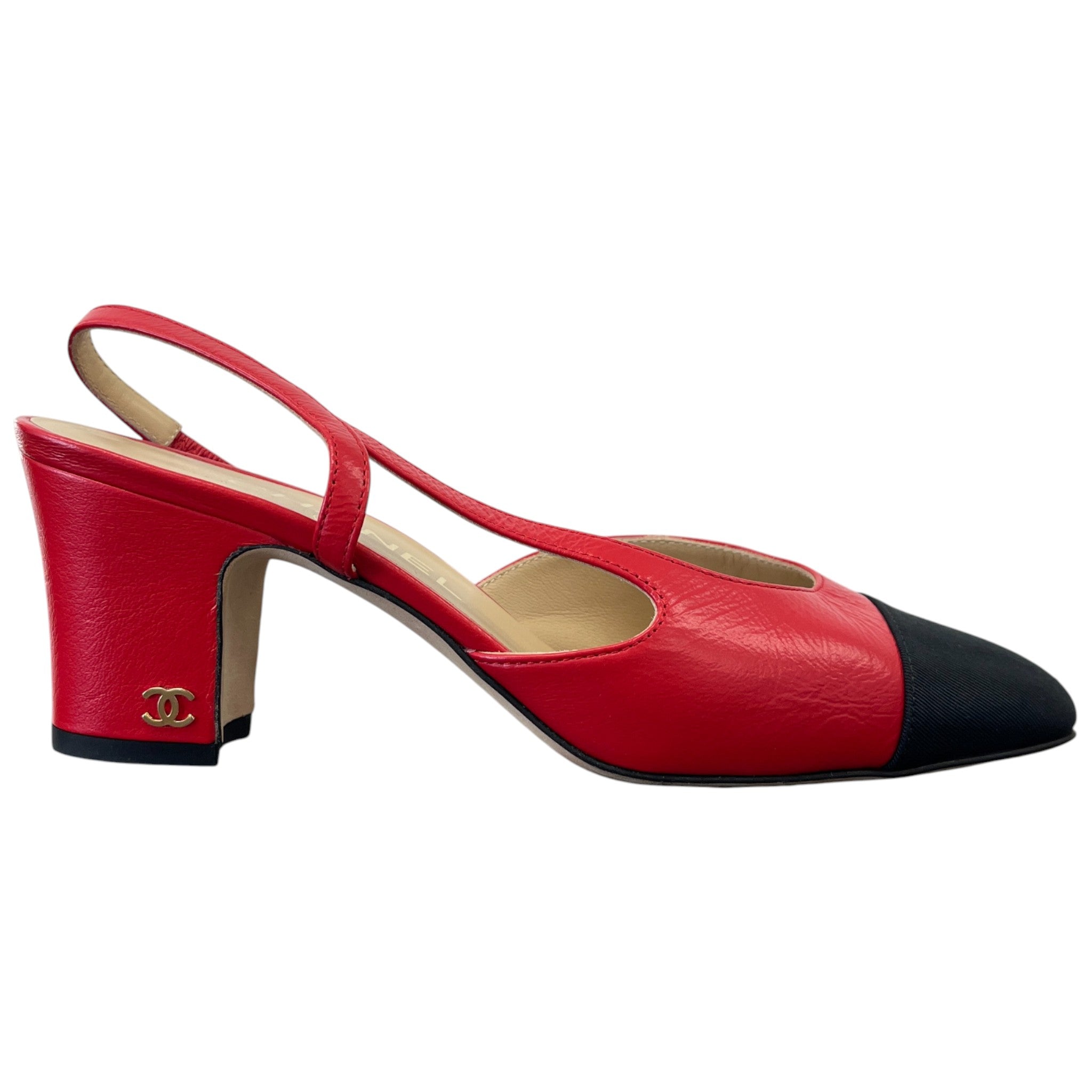 Women's Slingback Heels Red Size EU 36 / UK 3
