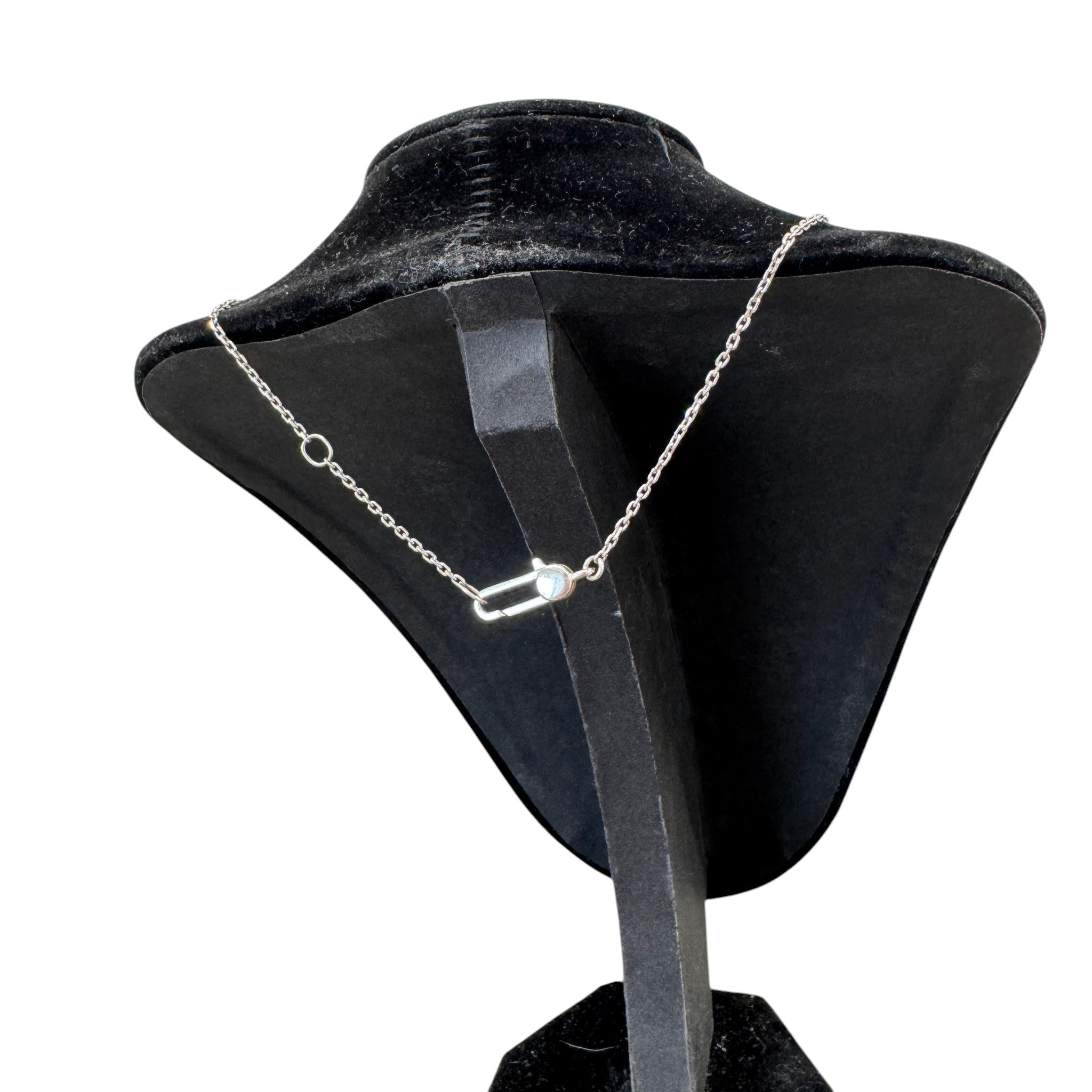 Women's Trademark Heart Pendant Necklace Silver