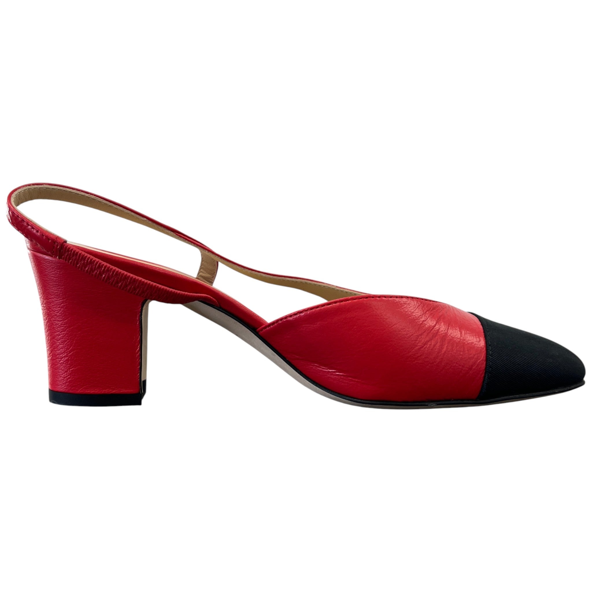 Women's Slingback Heels Red Size EU 36 / UK 3