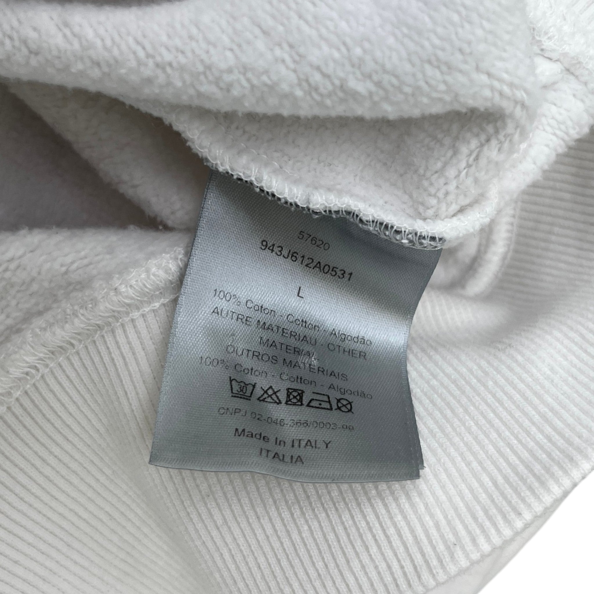 Men's Cd Icon Sweatshirt White Size L