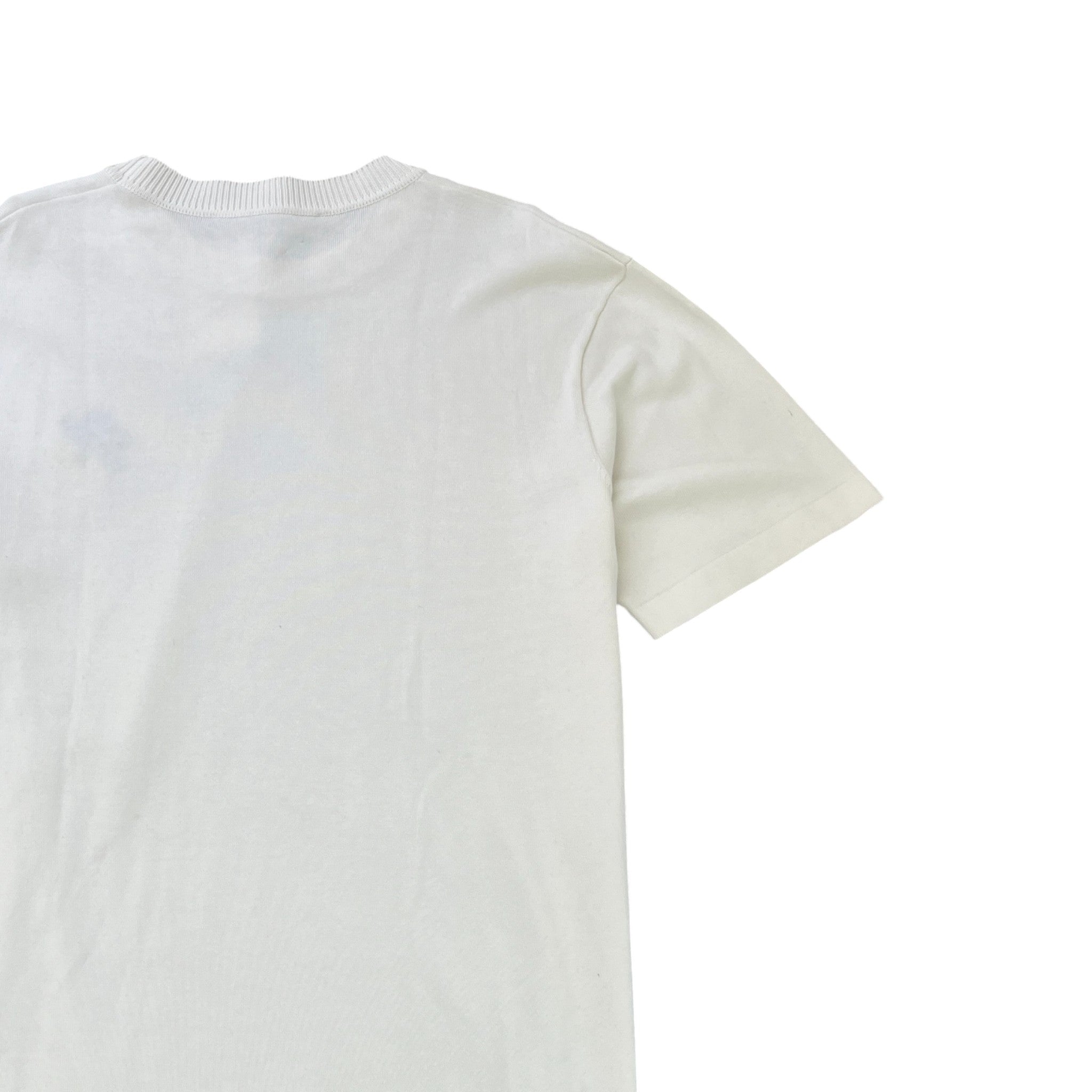 Men's Embroidered Signature T-Shirt White Size XL