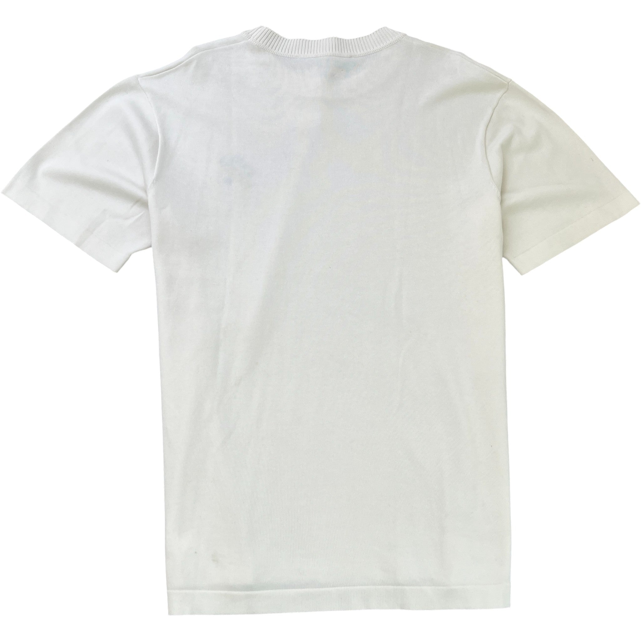 Men's Embroidered Signature T-Shirt White Size XL