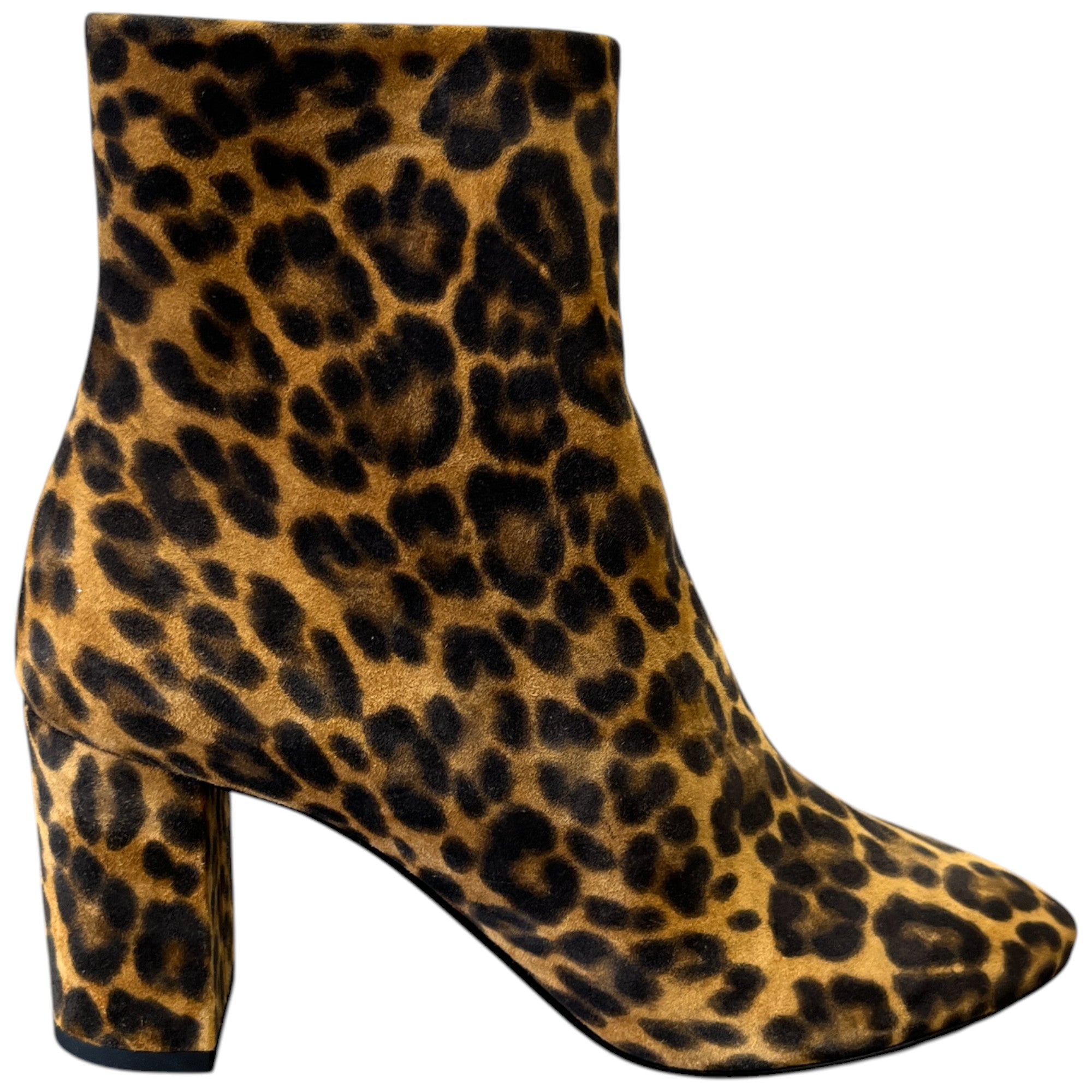 Women's Leopard Print Ankle Boots Black Size EU 37.5 / UK 4.5