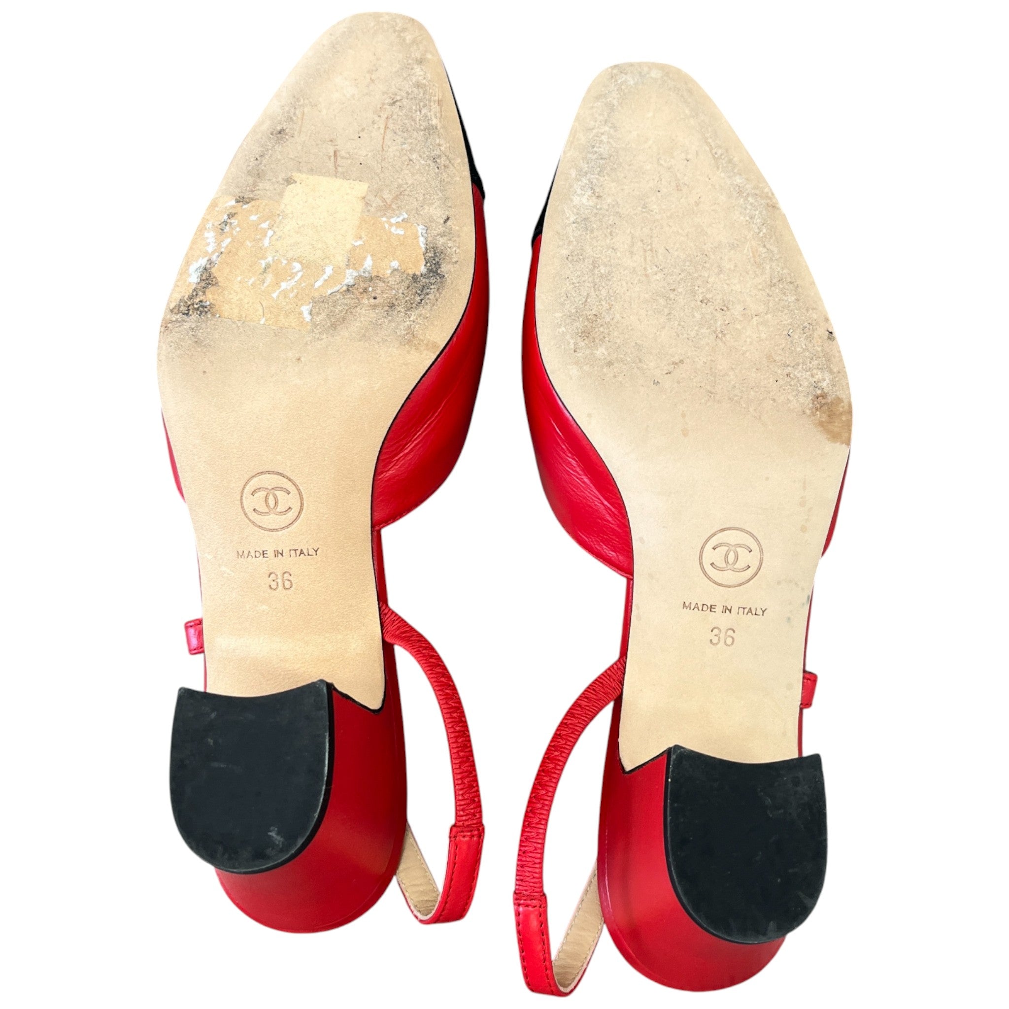 Women's Slingback Heels Red Size EU 36 / UK 3