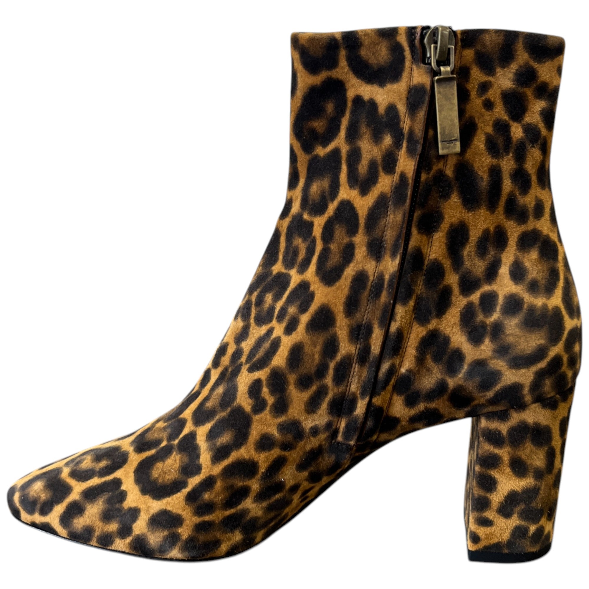 Women's Leopard Print Ankle Boots Black Size EU 37.5 / UK 4.5