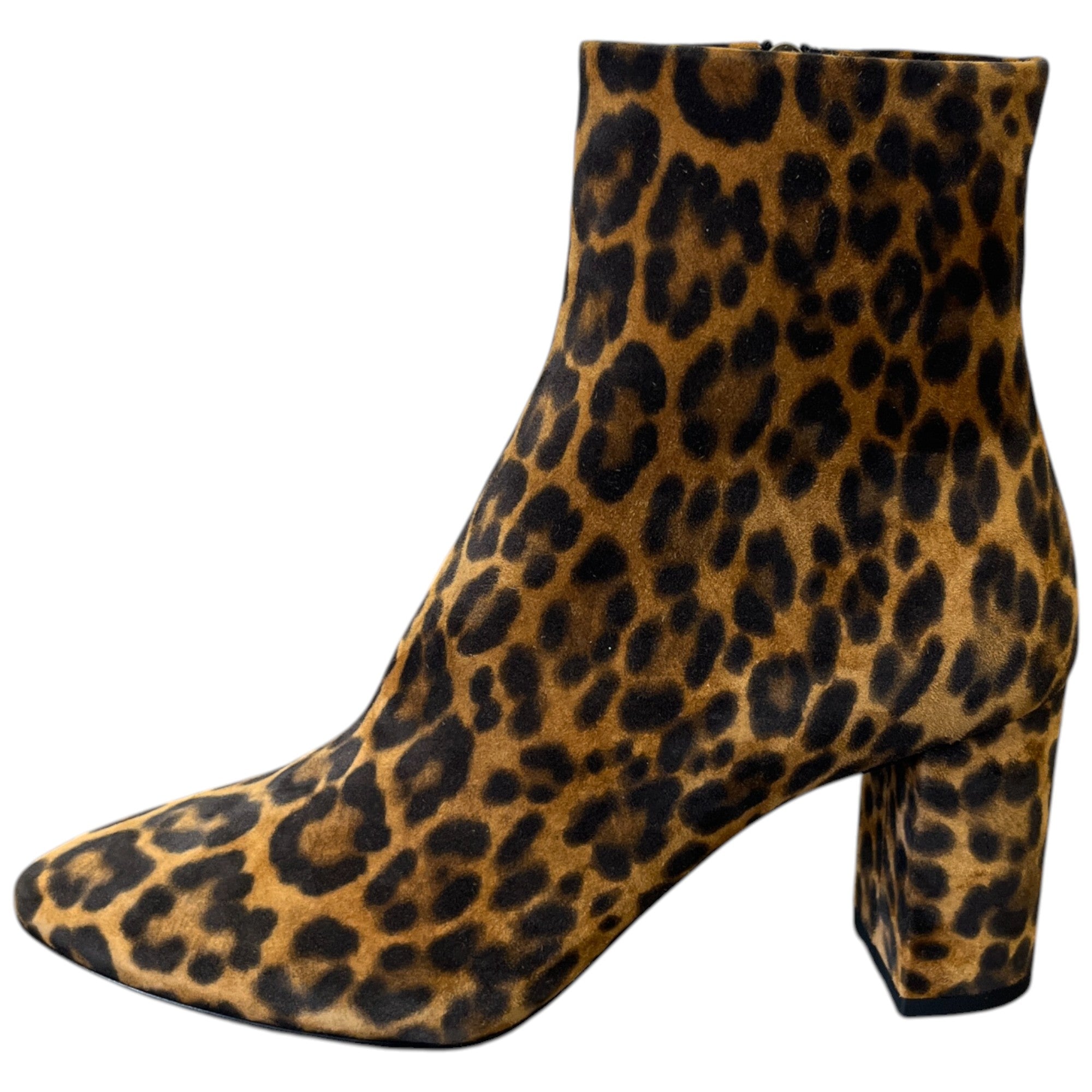 Women's Leopard Print Ankle Boots Black Size EU 37.5 / UK 4.5