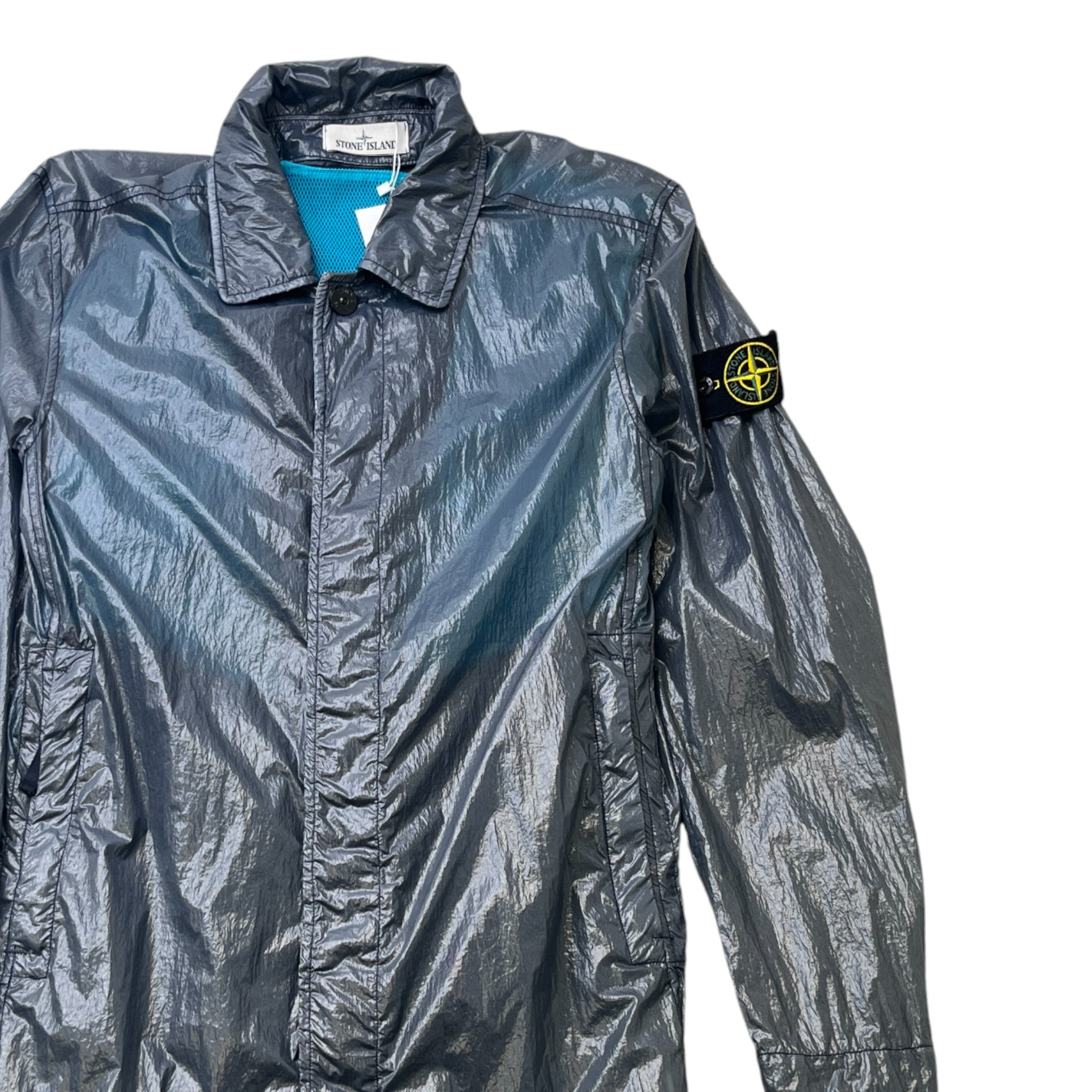 Men's Lucido-Tc Packable Trench Jacket Blue Size M