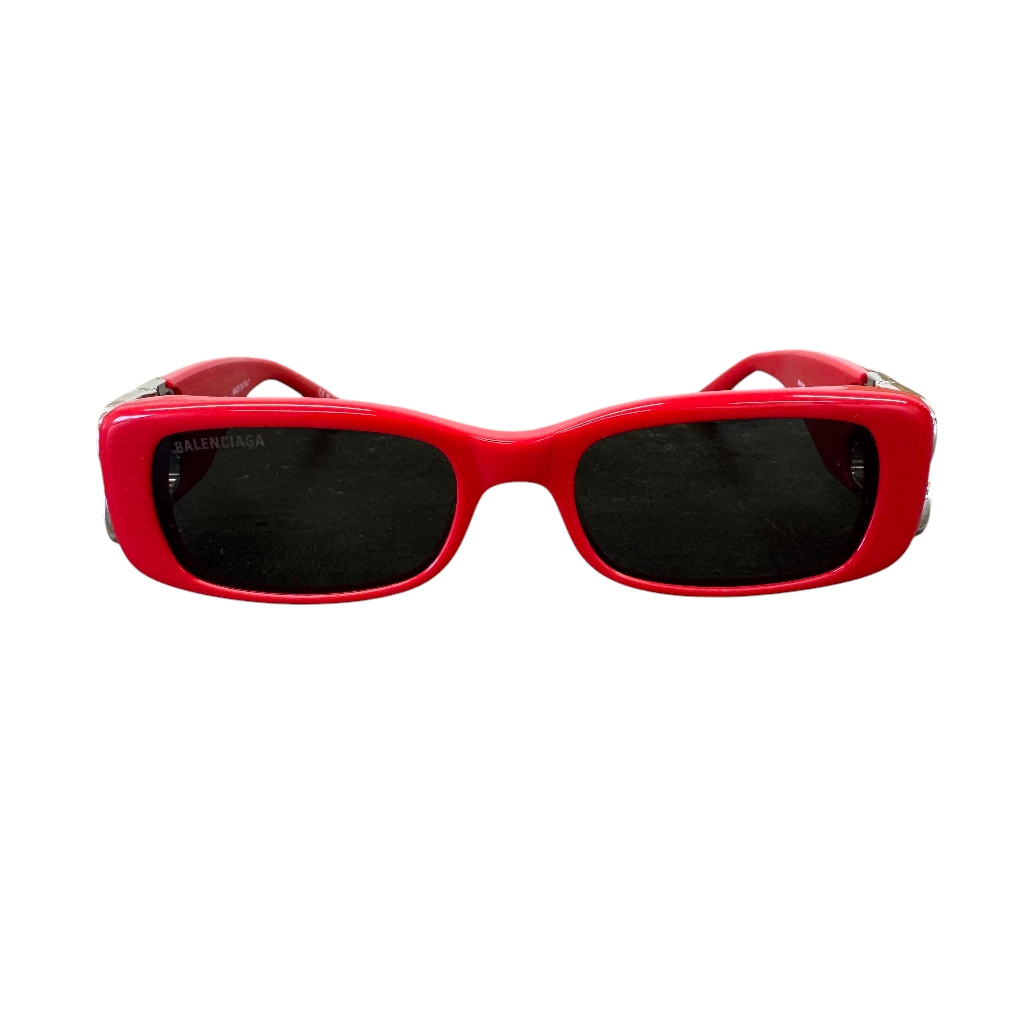 Women's Bb0096S Rectangle Sunglasses Red