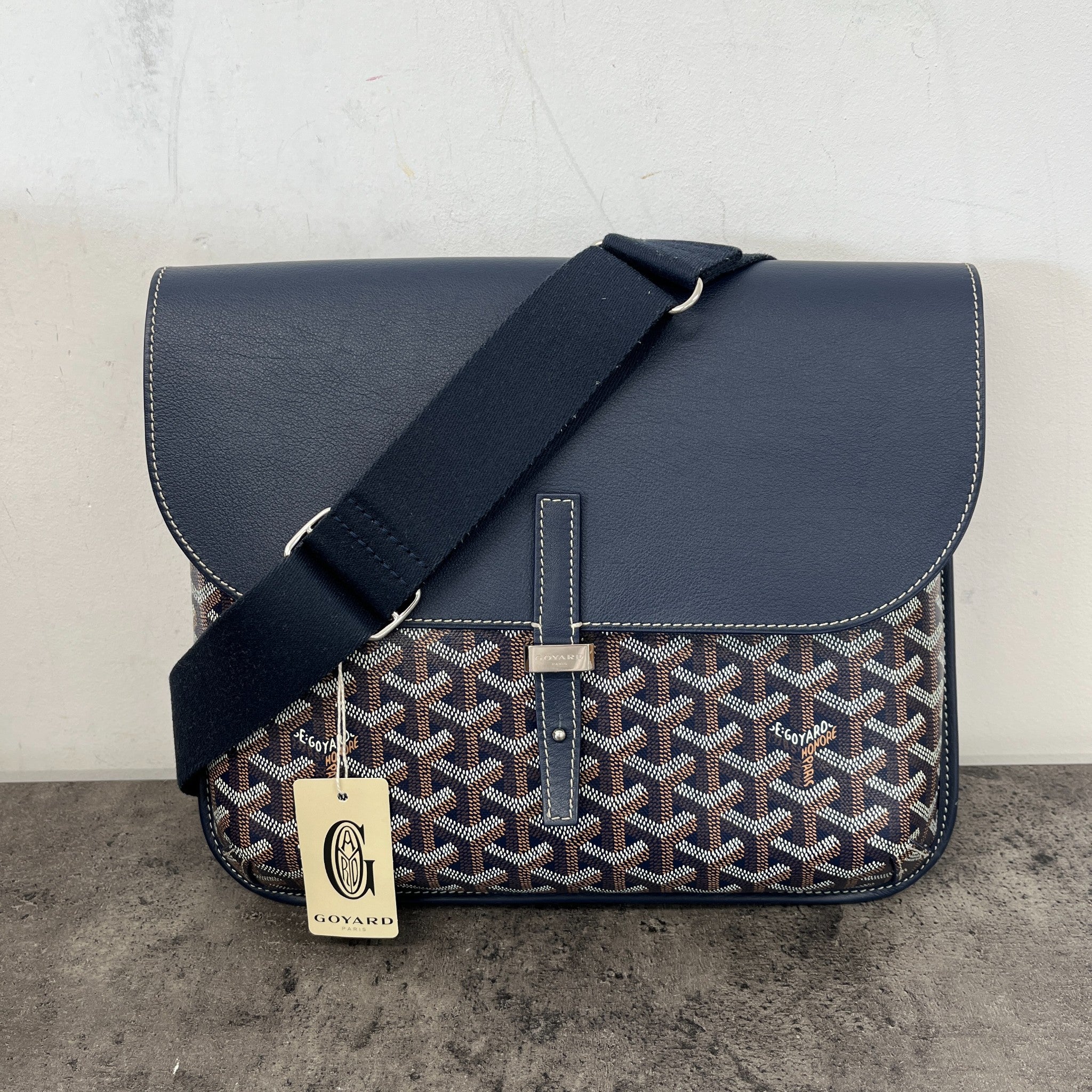 Men's Coursier Messenger Bag Navy