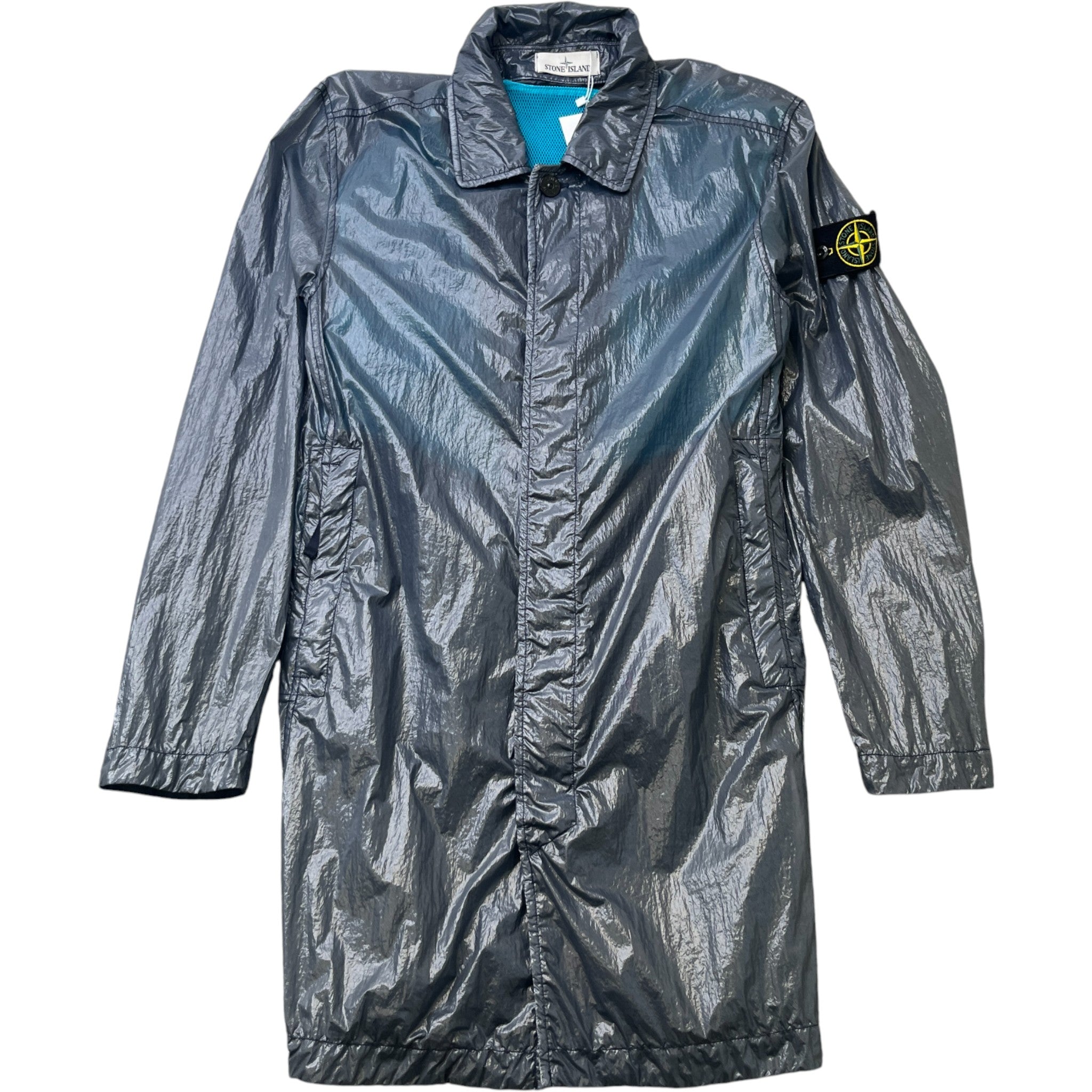 Men's Lucido-Tc Packable Trench Jacket Blue Size M