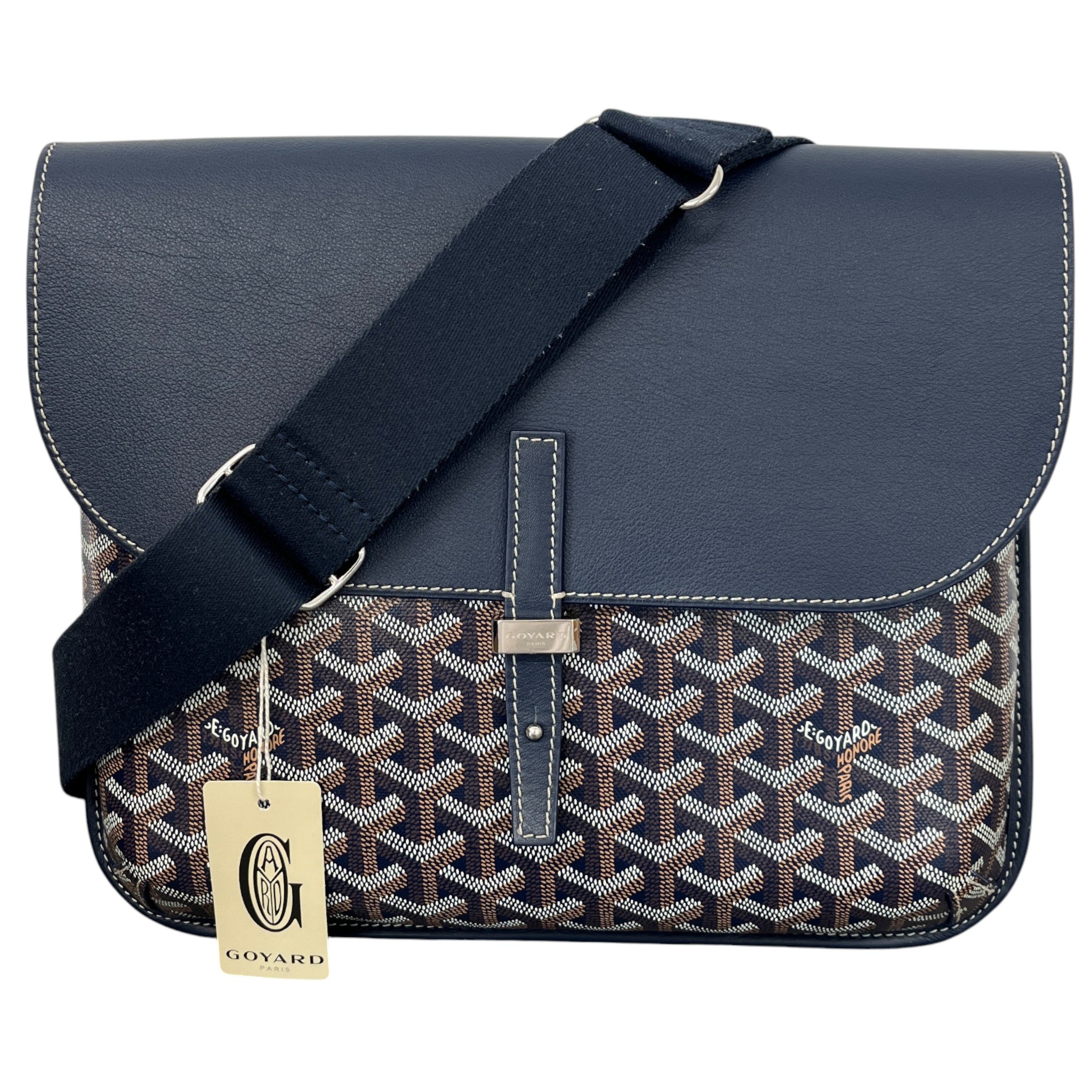 Men's Coursier Messenger Bag Navy