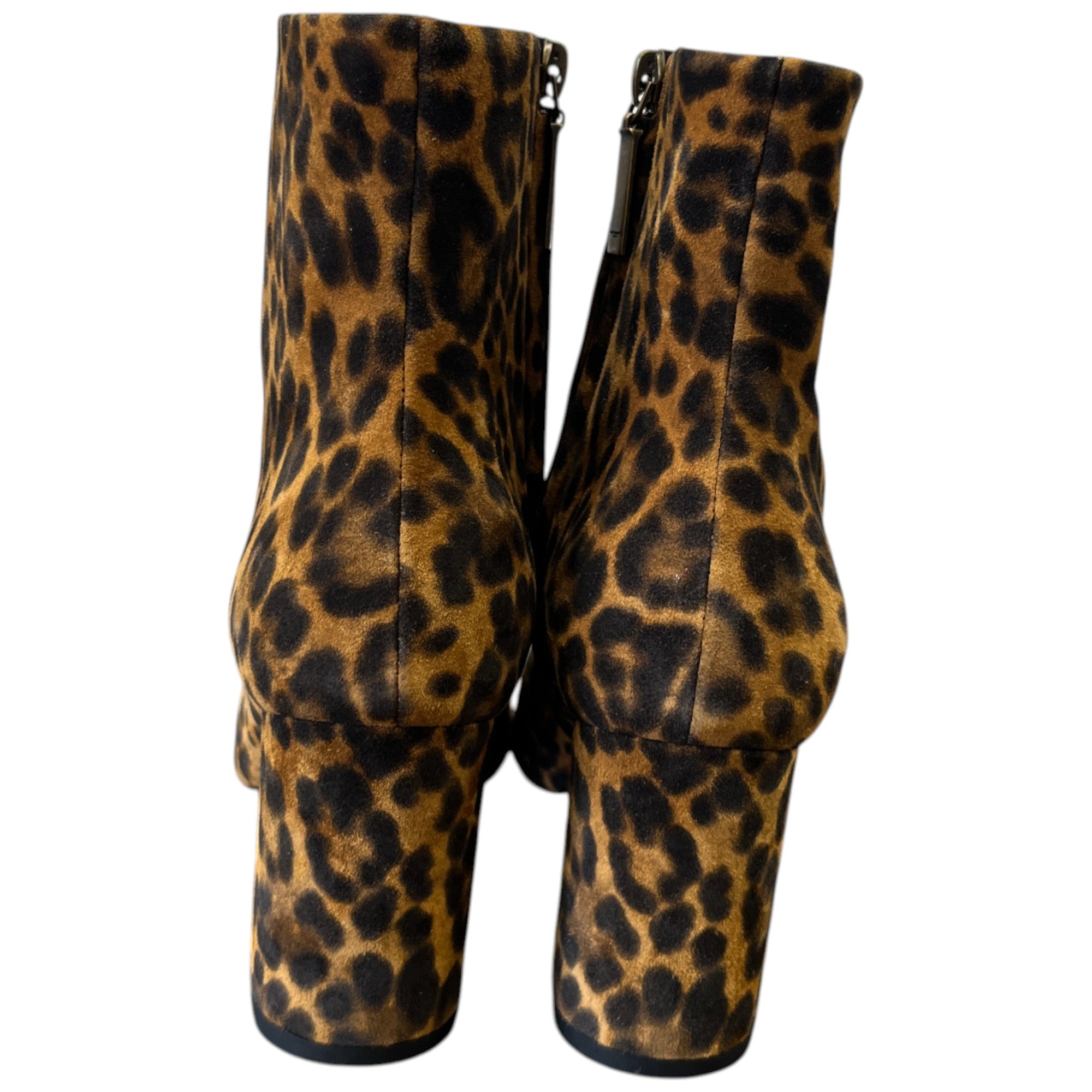 Women's Leopard Print Ankle Boots Black Size EU 37.5 / UK 4.5