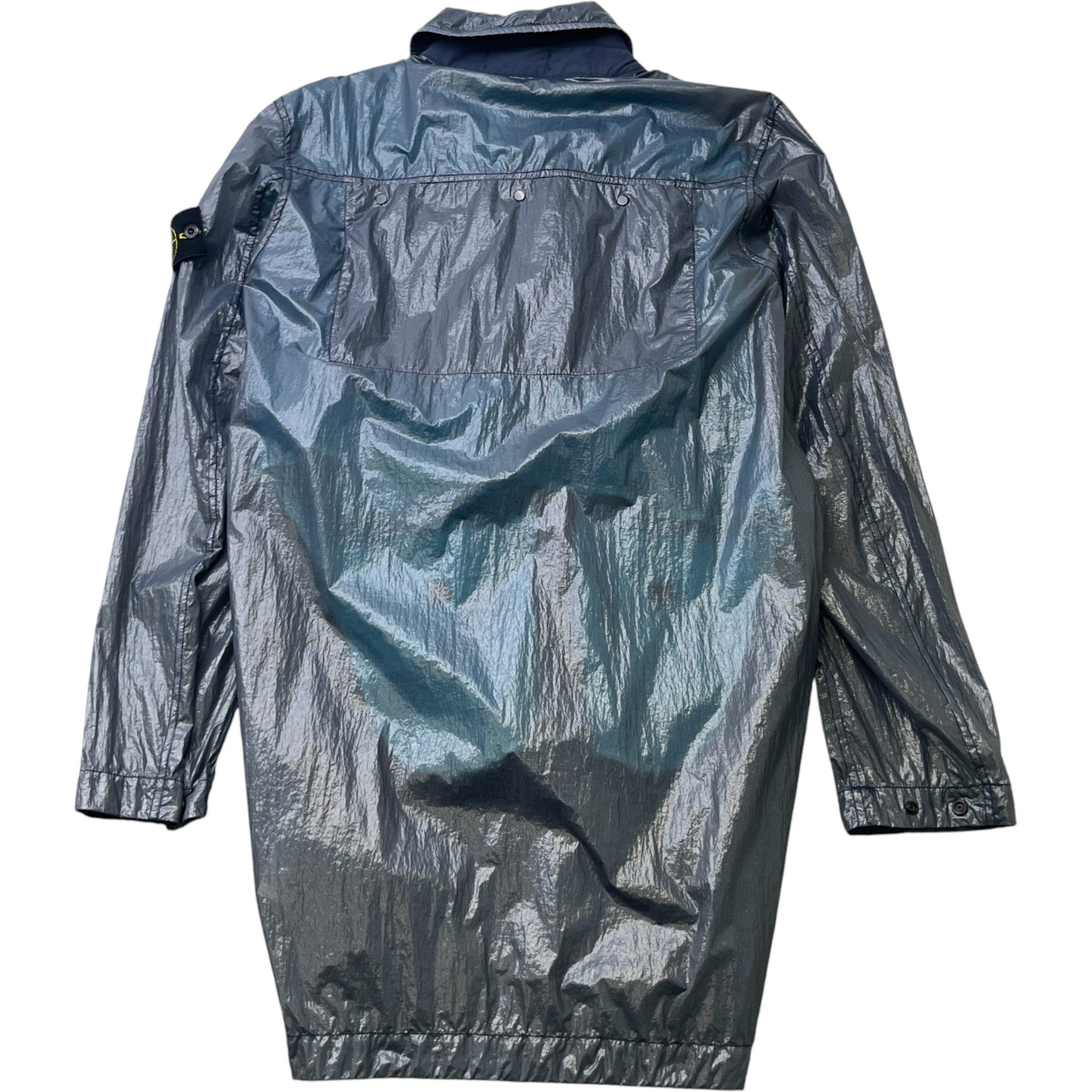 Men's Lucido-Tc Packable Trench Jacket Blue Size M