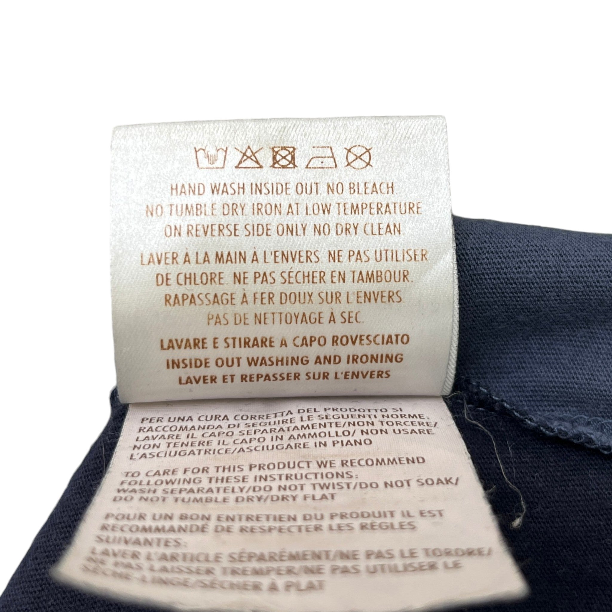 Men's Logo Print T-Shirt Blue Size S